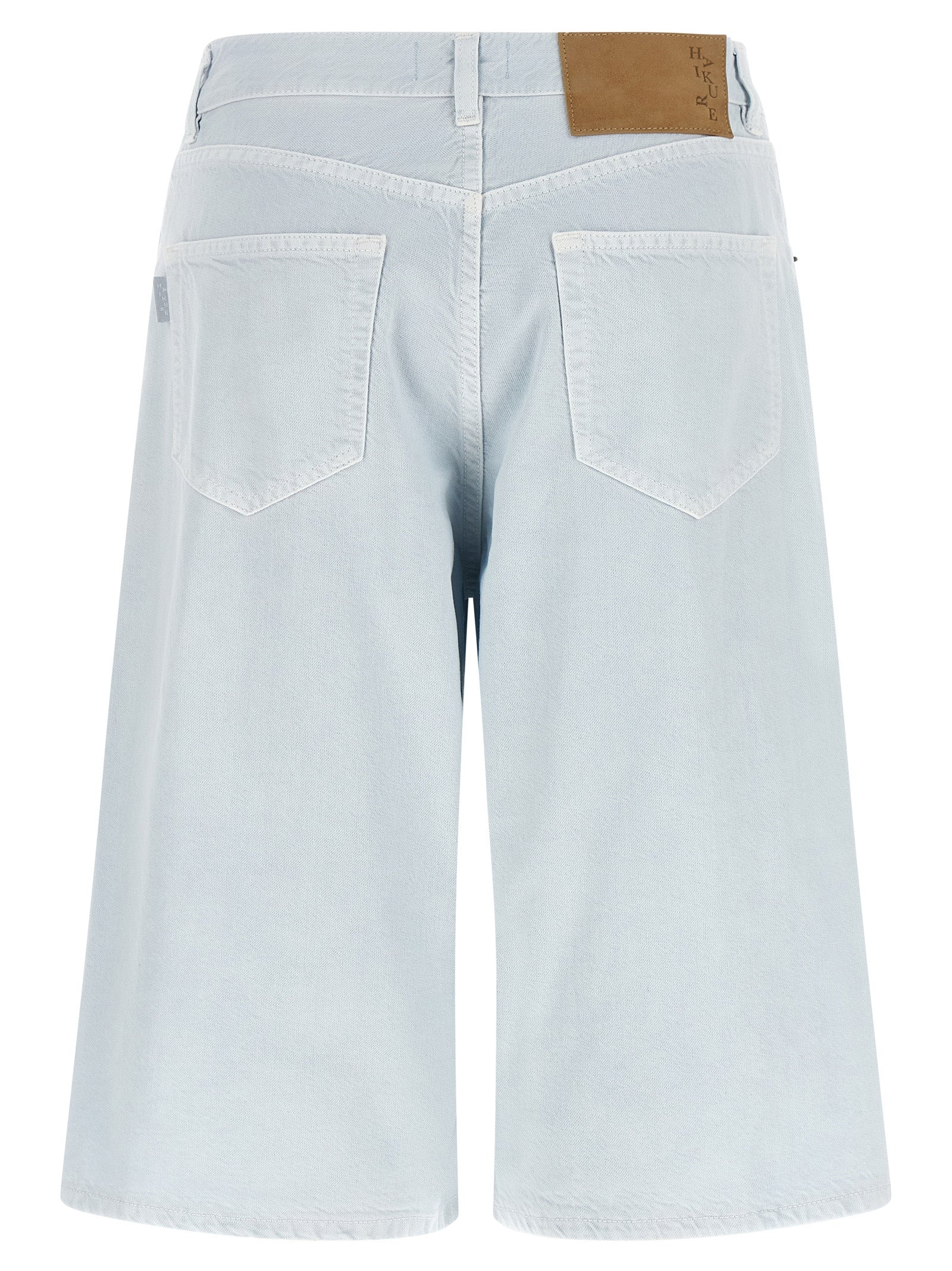 Blue Cotton Bermuda Shorts
