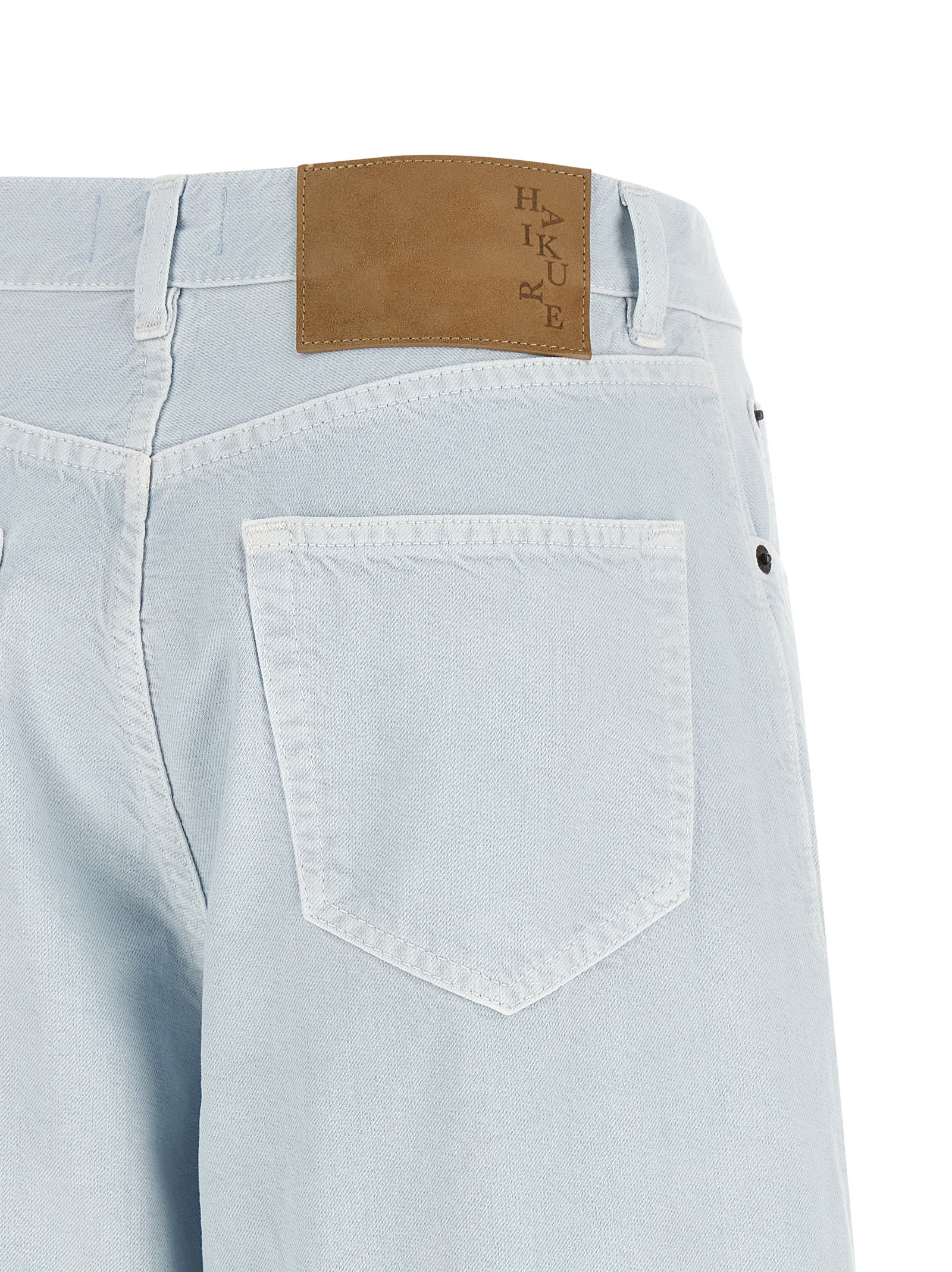 Blue Cotton Bermuda Shorts