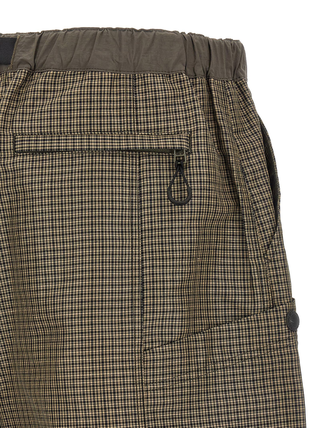 Bicolor Linen Bermuda Shorts
