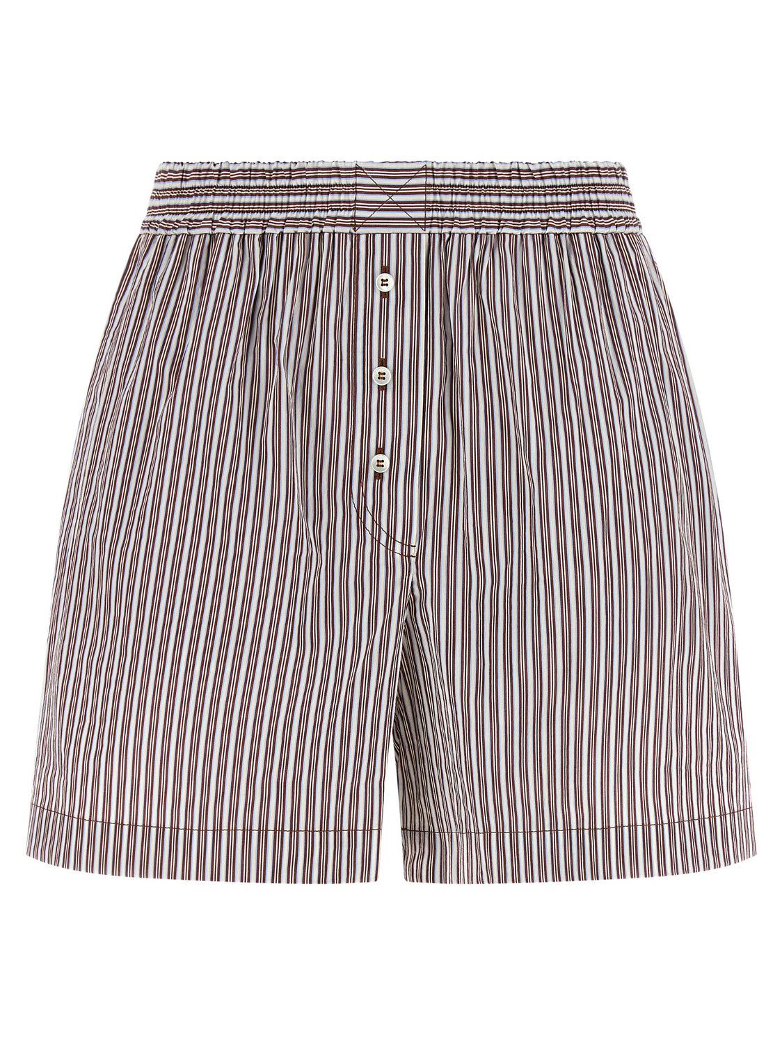 Bordeaux Cotton Bermuda Shorts