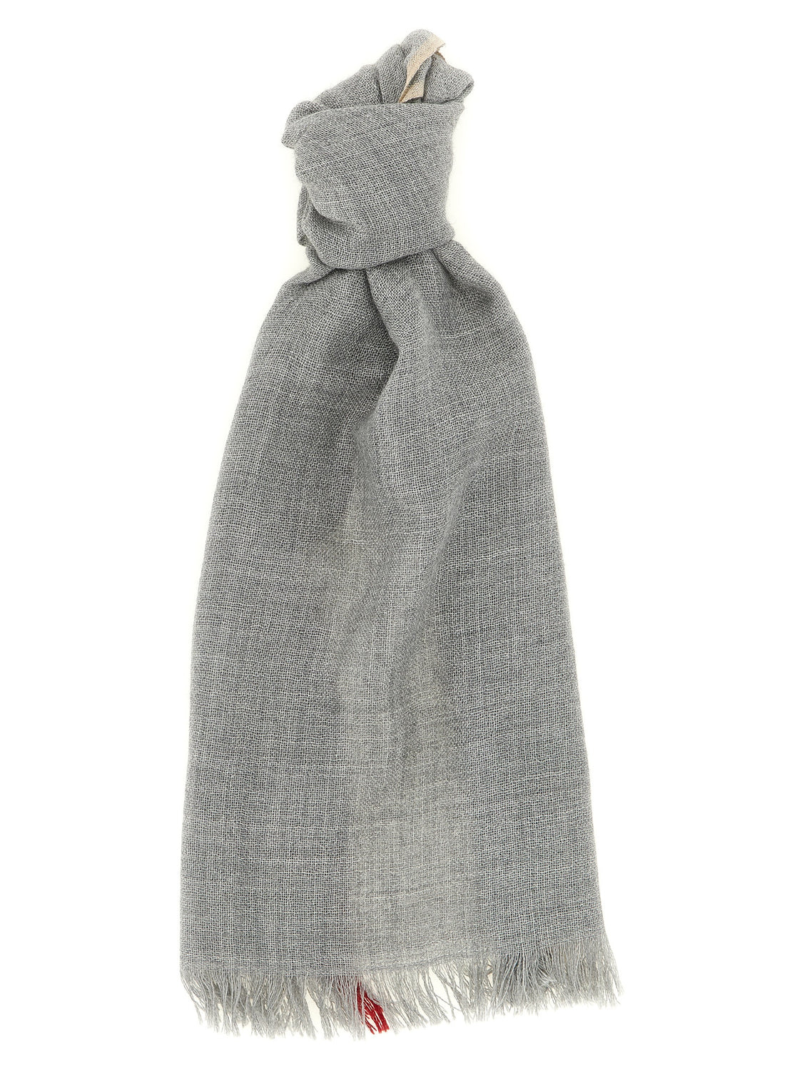 Gray Virgin Wool Scarf
