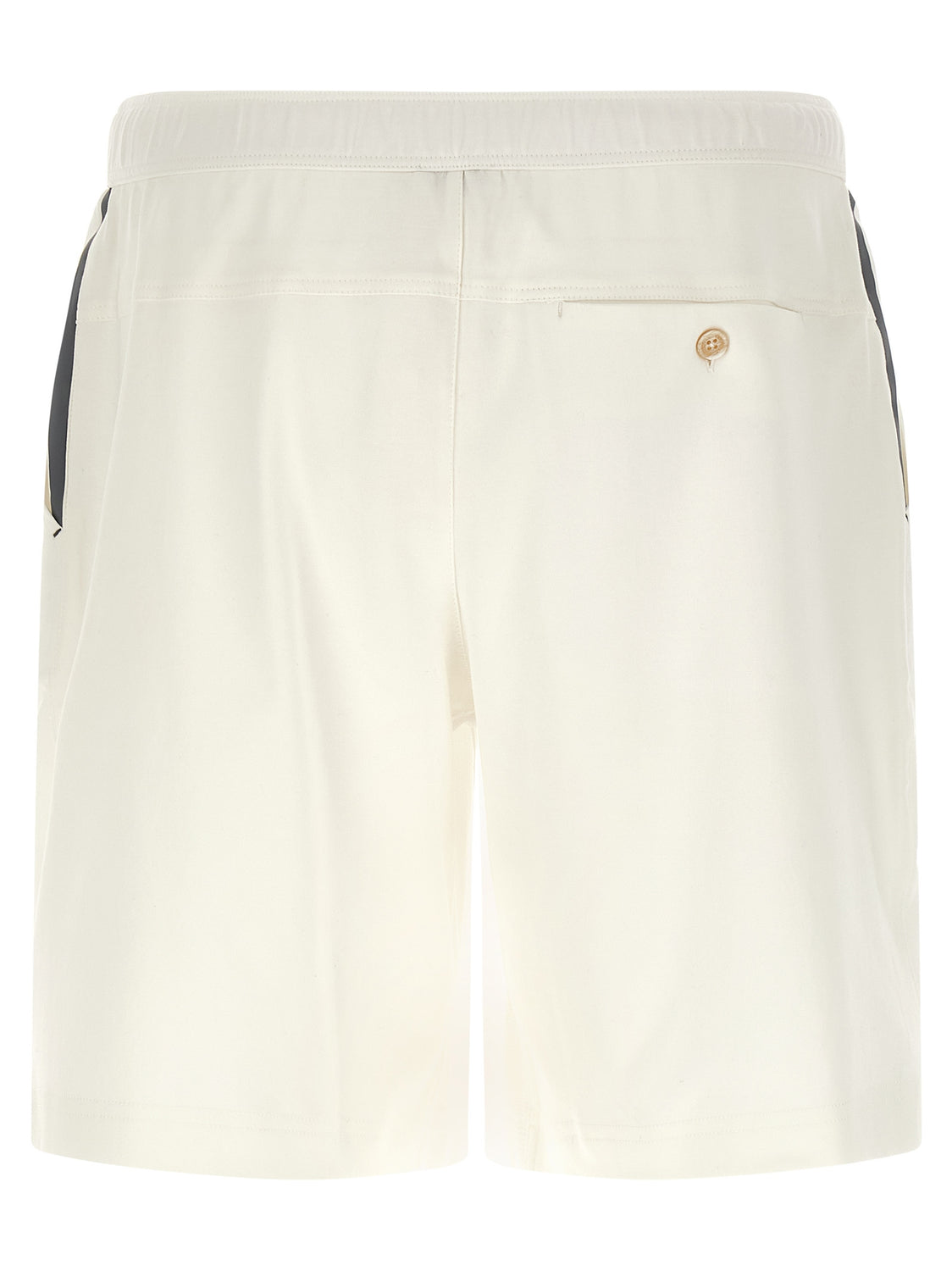 White Cotton Bermuda Shorts