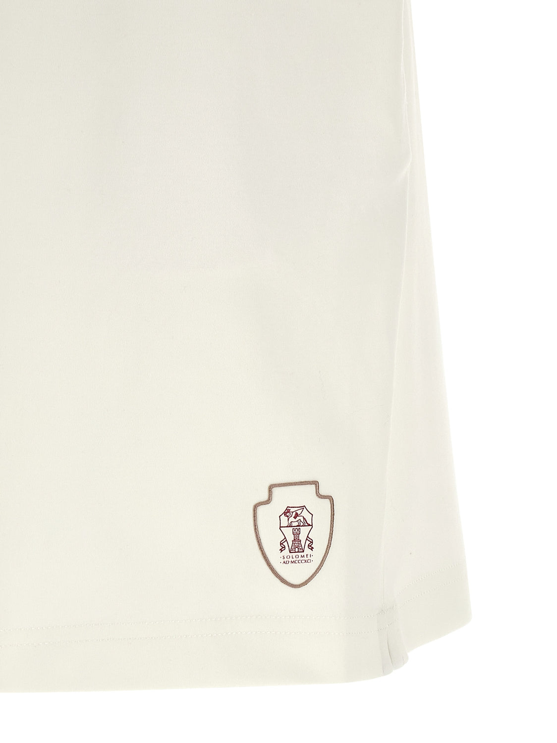 White Cotton Bermuda Shorts
