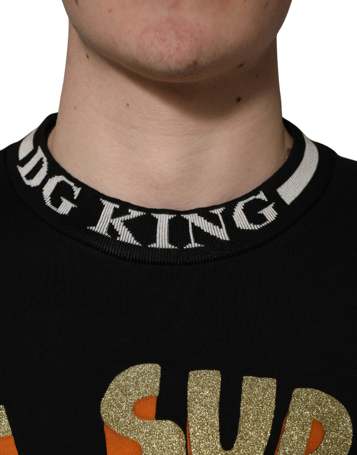 Black Super King Crew Neck Sweatshirt Sweater