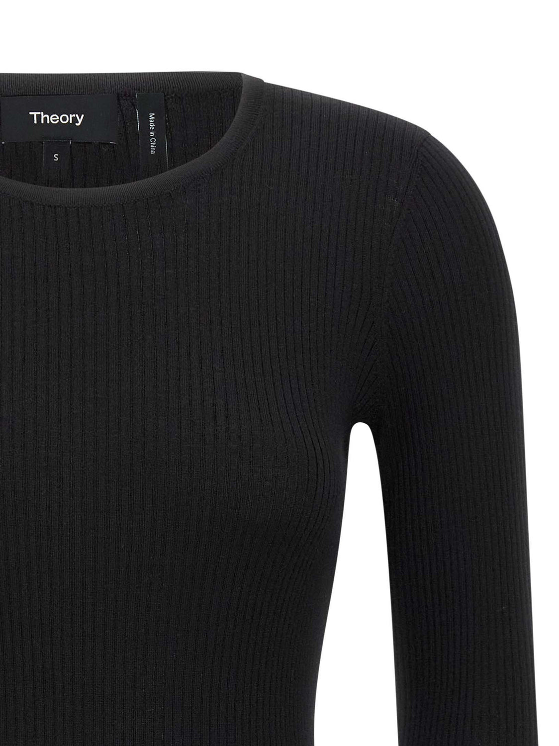 Black Merino Wool Cardigan