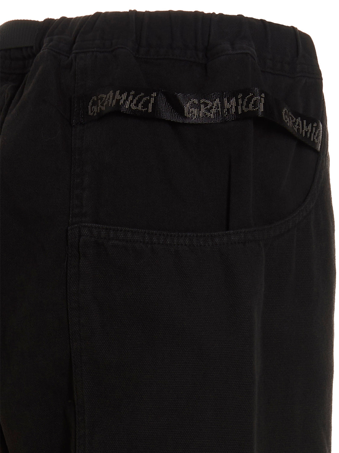 Black Cotton Cargo Pants
