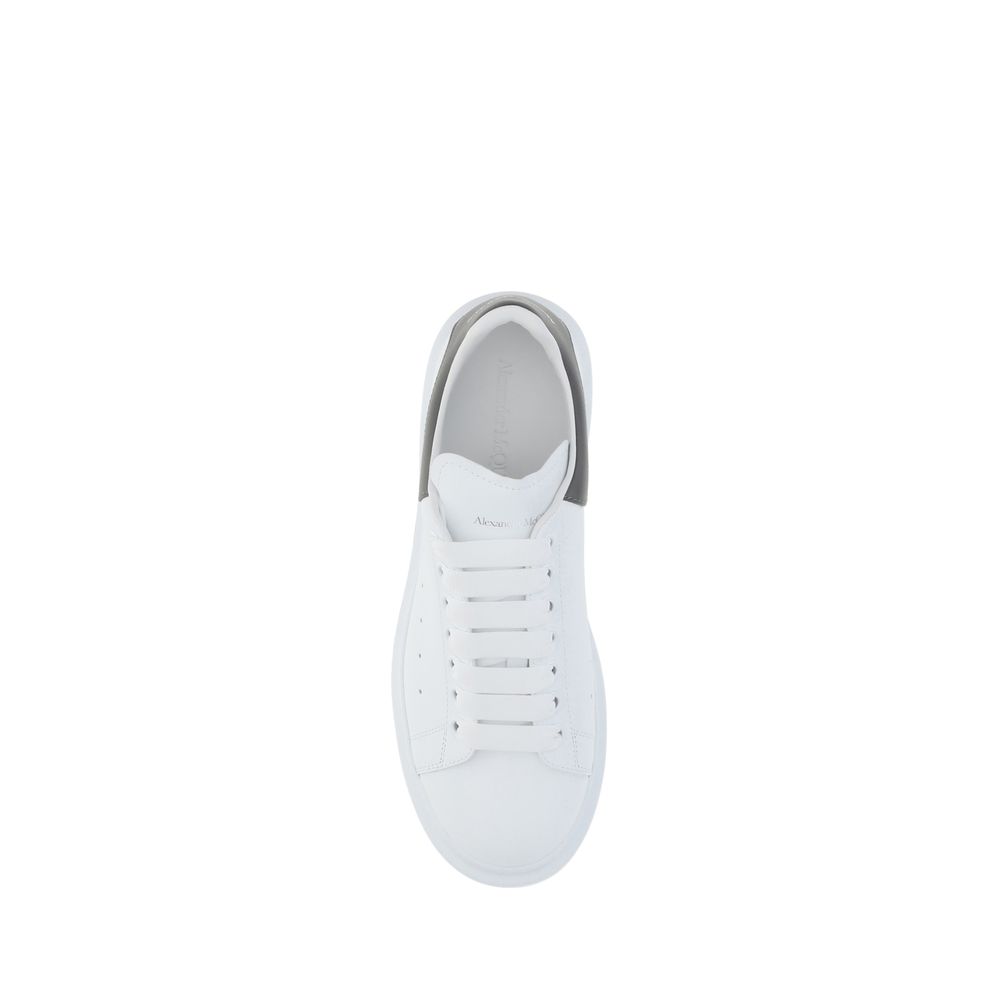 White Calf Leather Bos Taurus Platform Sneakers