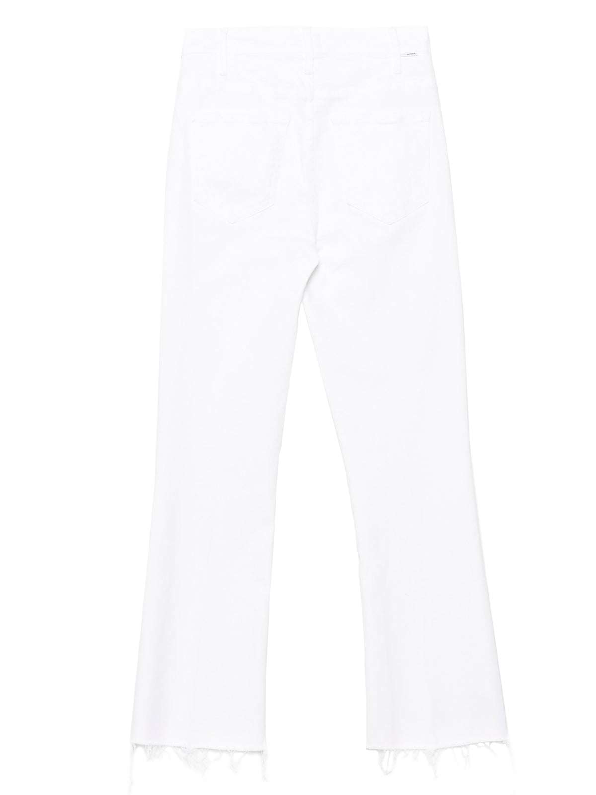 White Cotton Flared Jeans