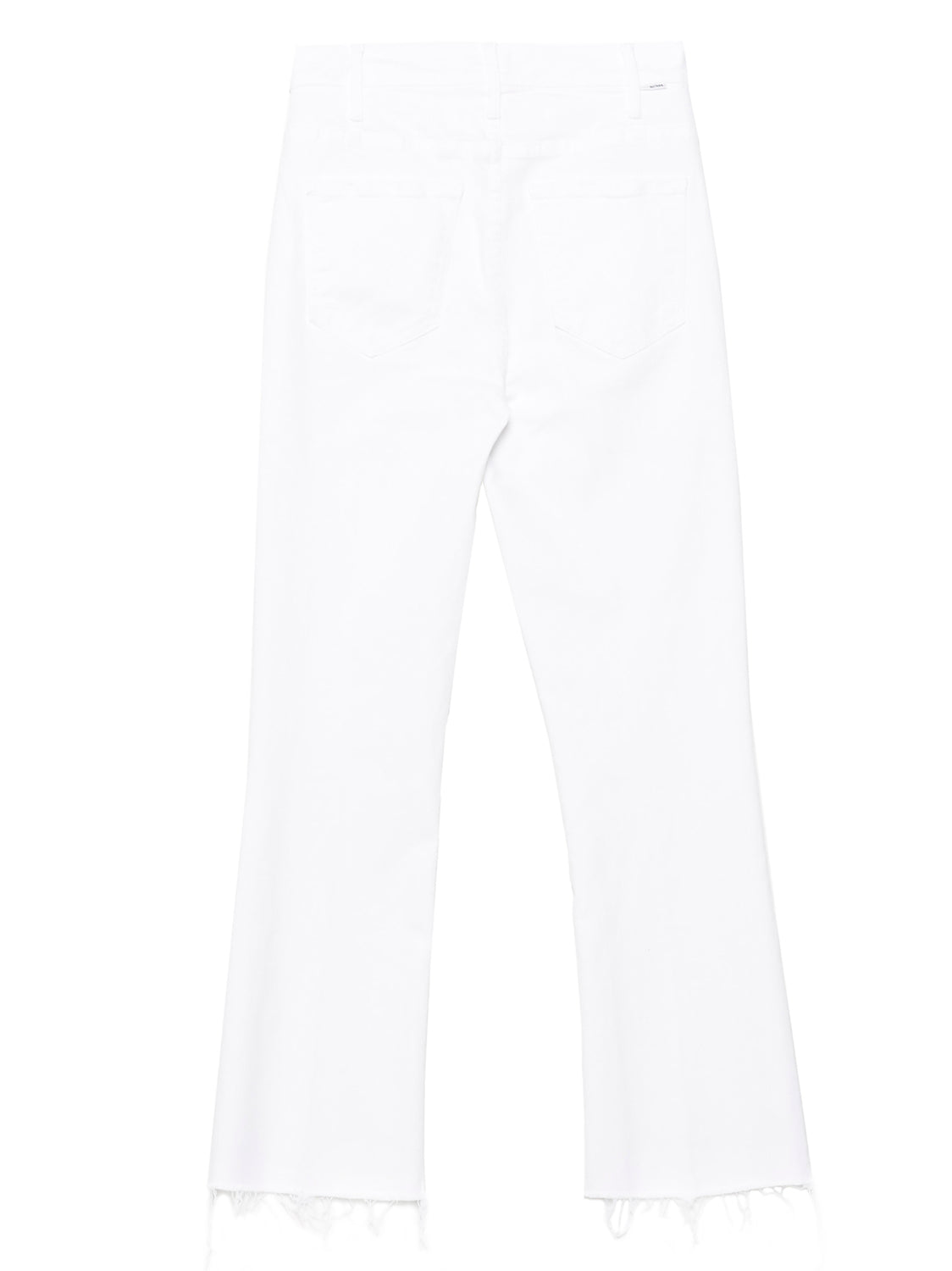 White Cotton Flared Jeans