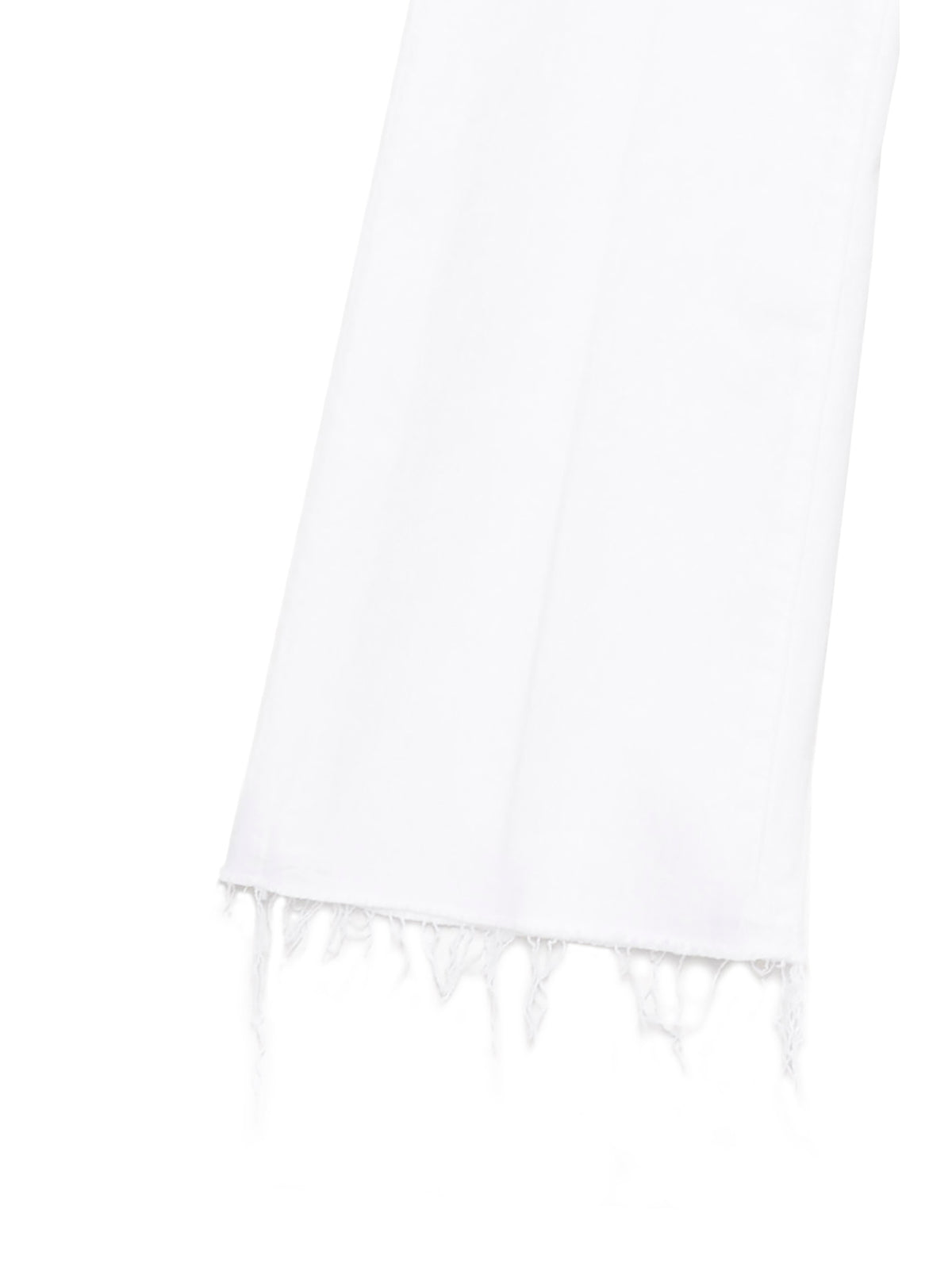 White Cotton Flared Jeans