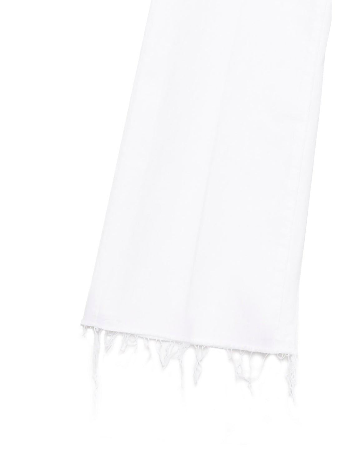 White Cotton Flared Jeans