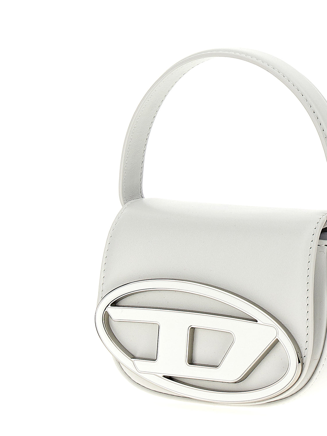 White Cowhide Handbag