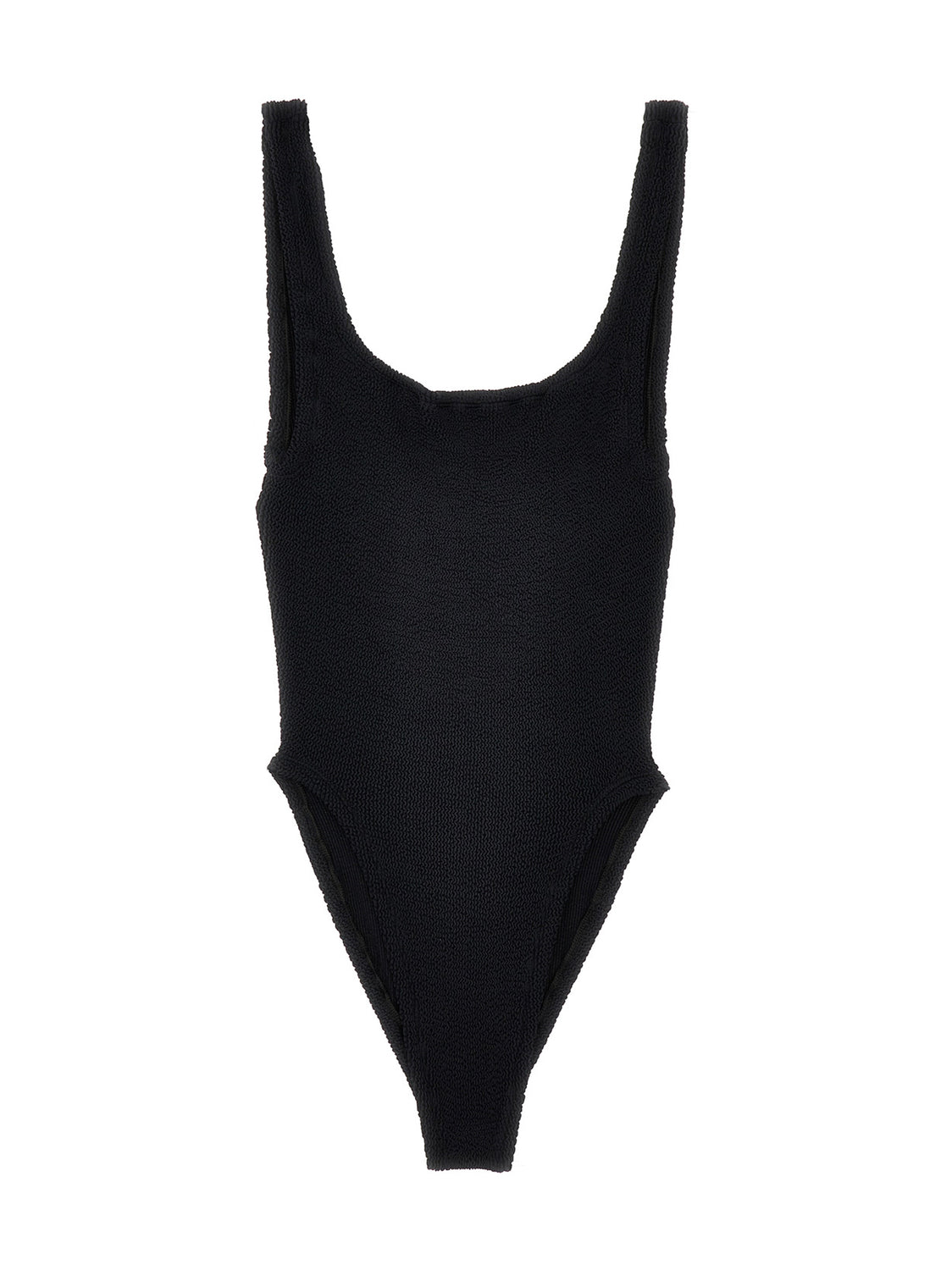 Black Polyamide One-Piece Swimsuit