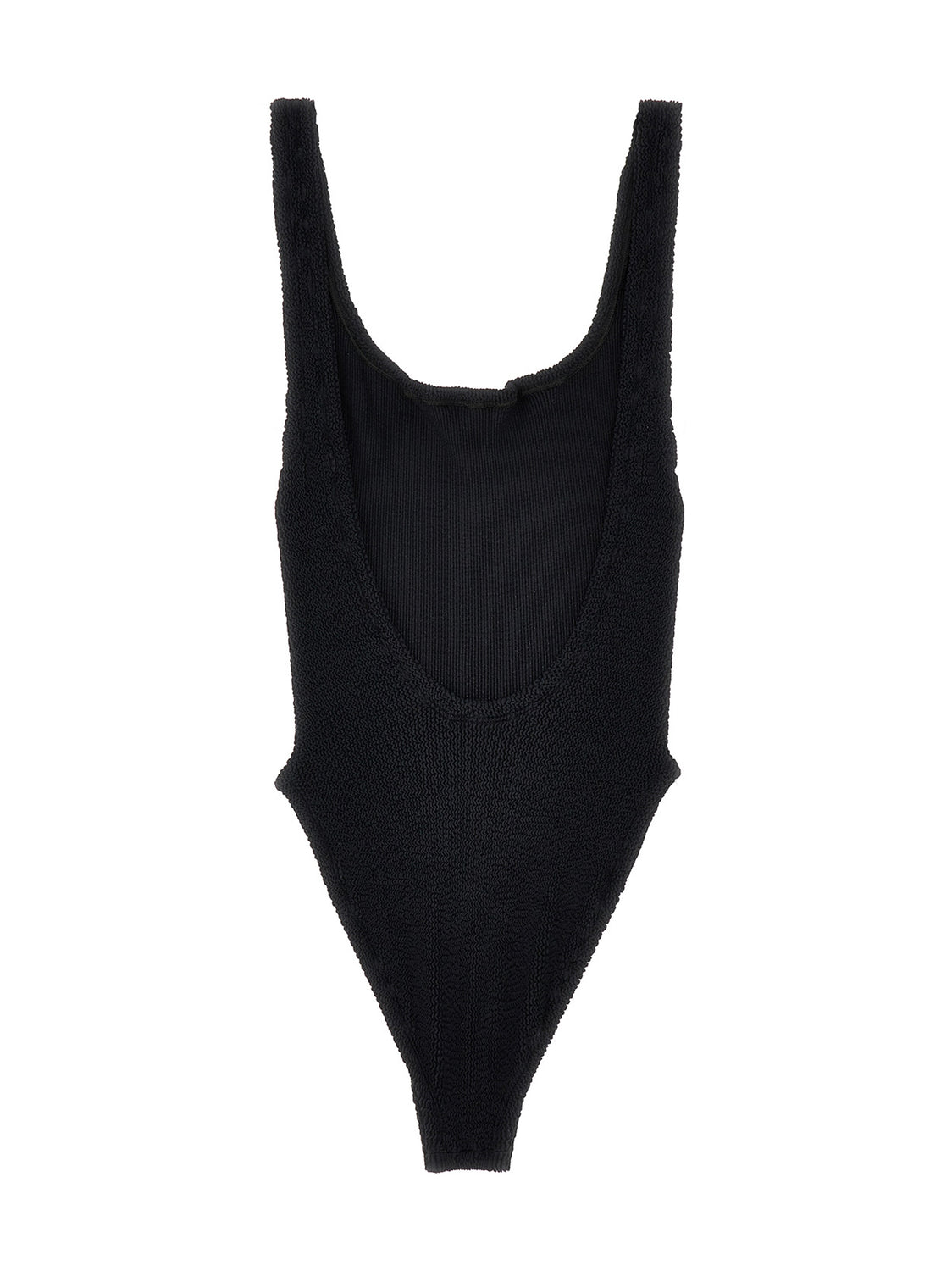 Black Polyamide One-Piece Swimsuit