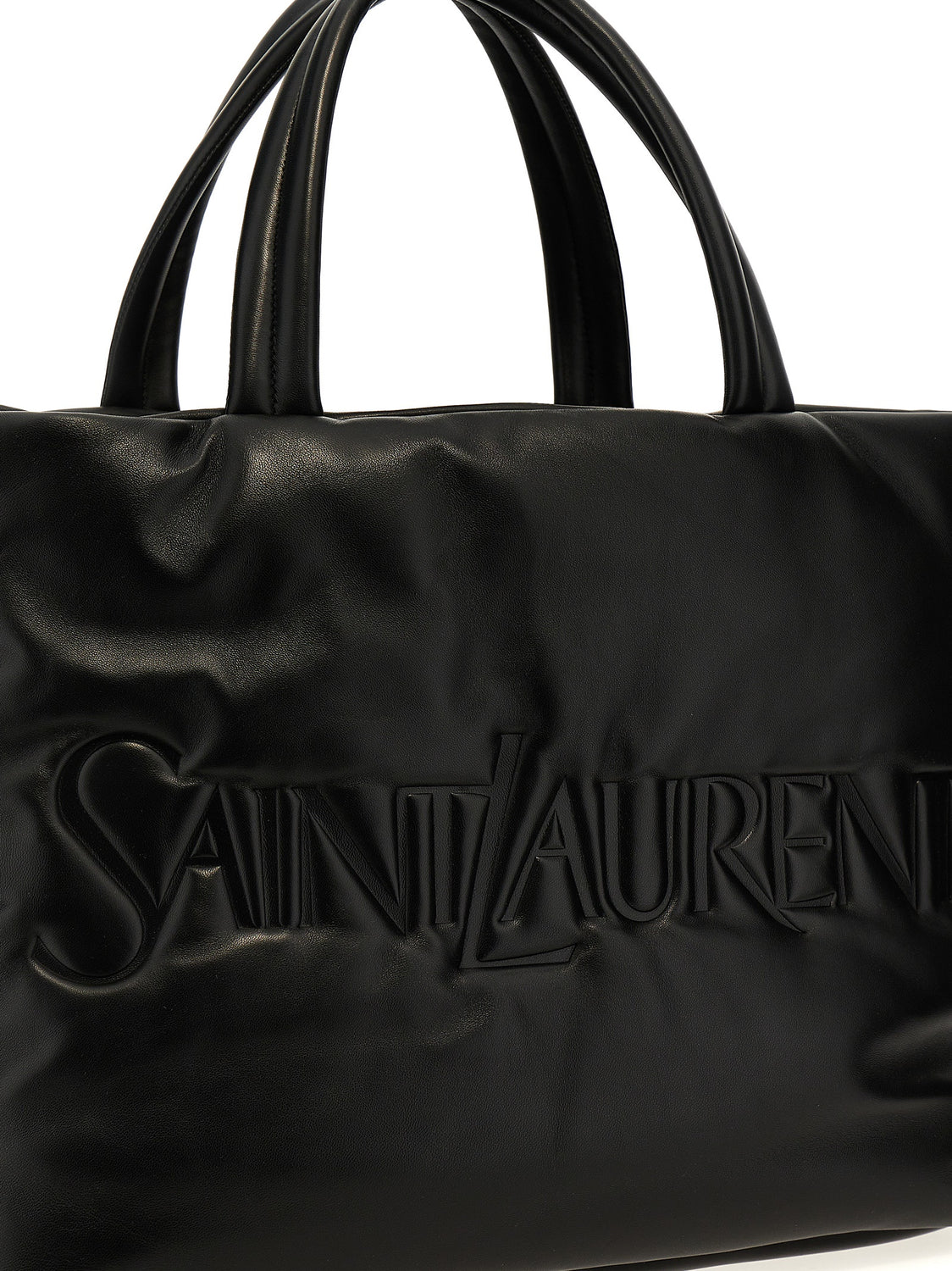 Black Lamb Leather Tote Bag