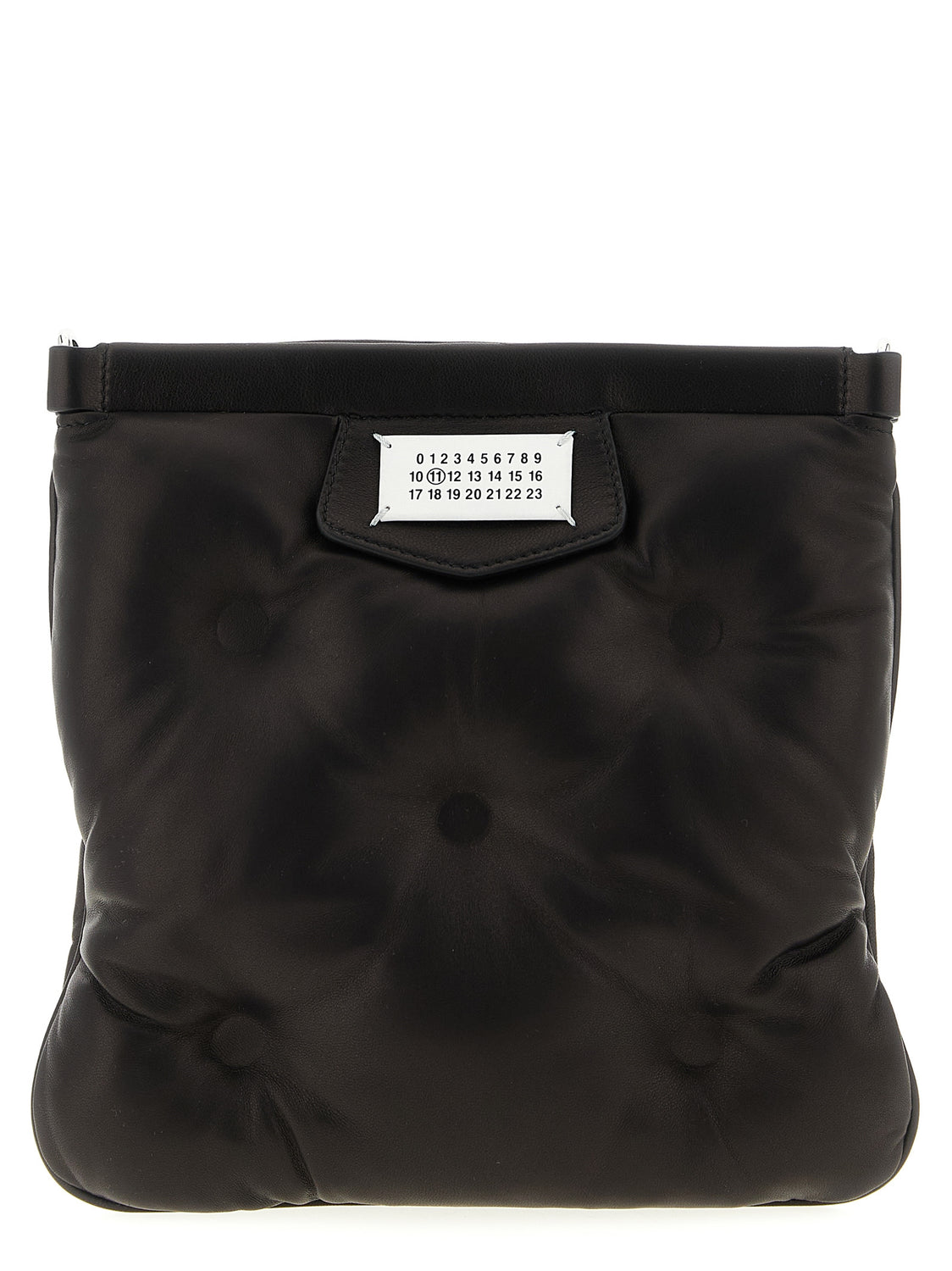 Black Lambskin Crossbody Bag