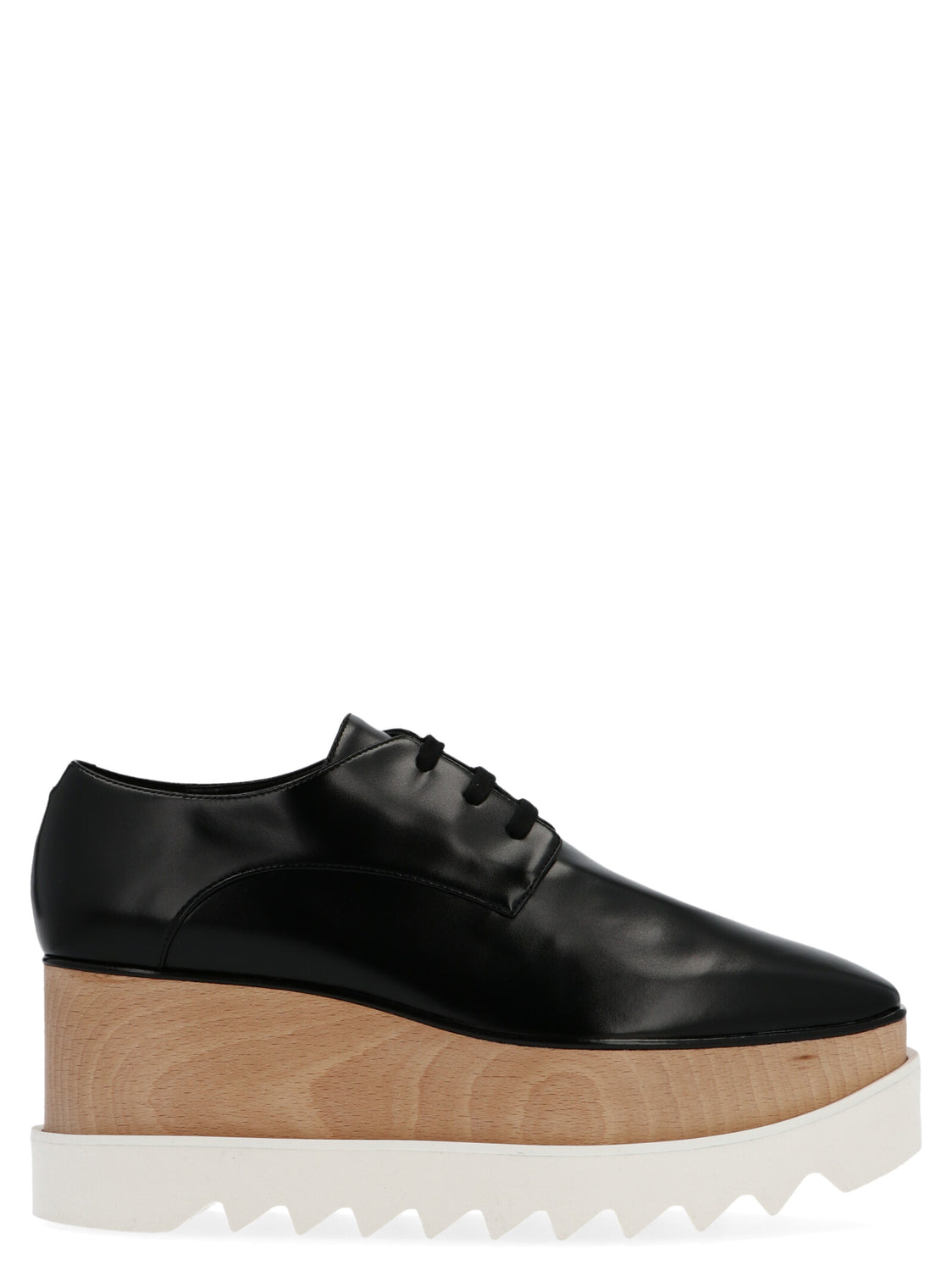 Black Polyethylene Wedge Sandals