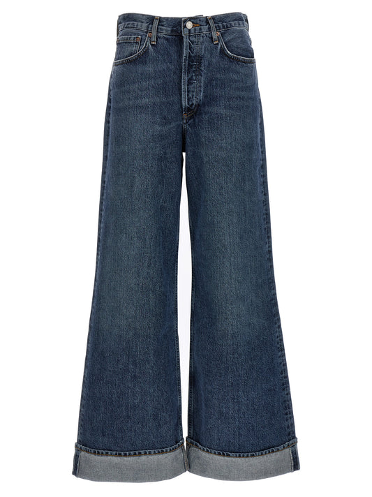 Blue Cotton Jeans Denim