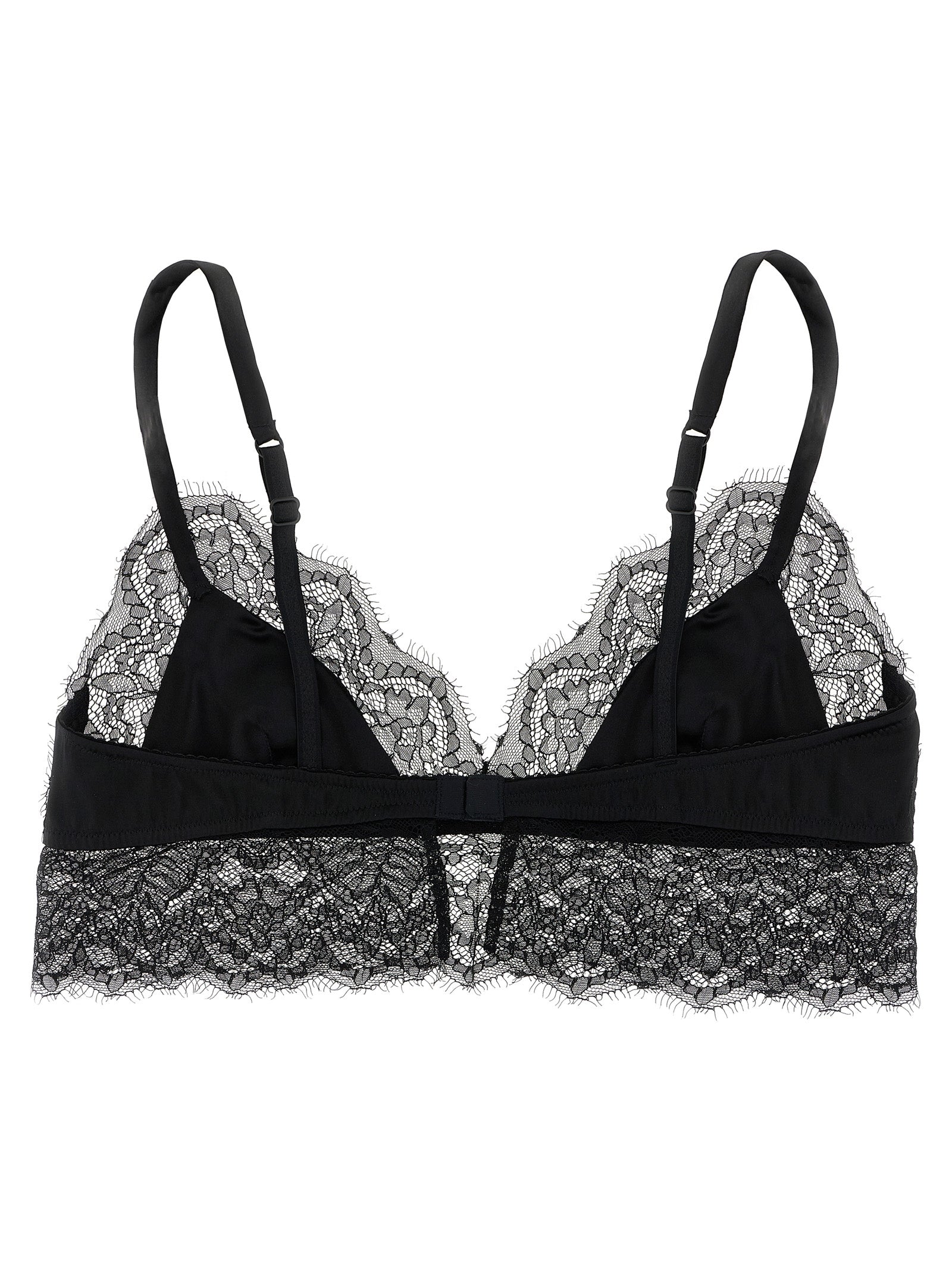 Black Silk Bra