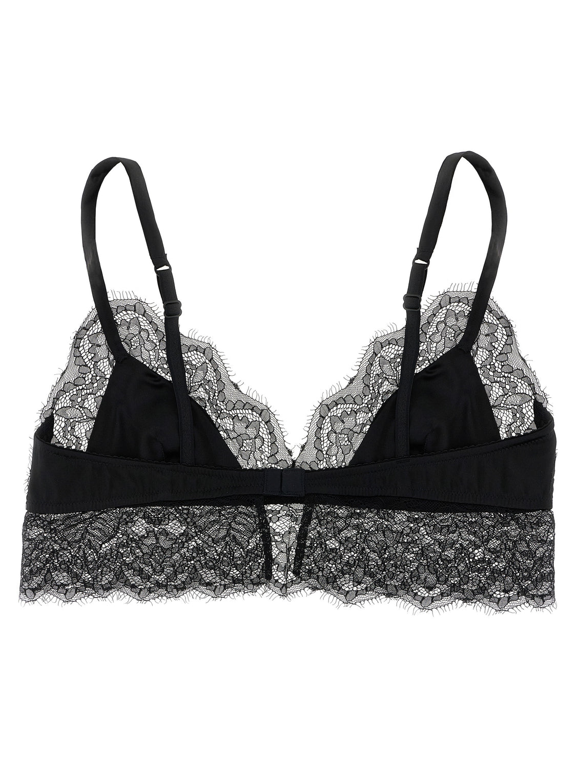 Black Silk Bra