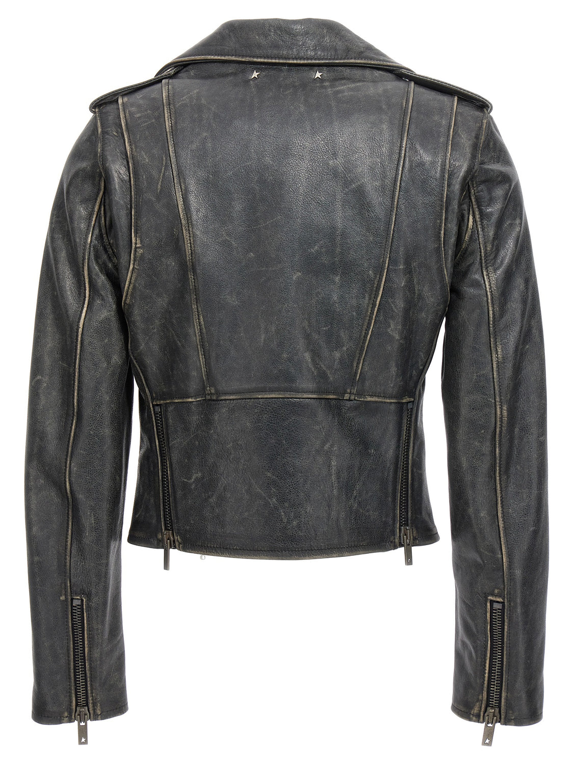 Black Cowhide Leather Jacket