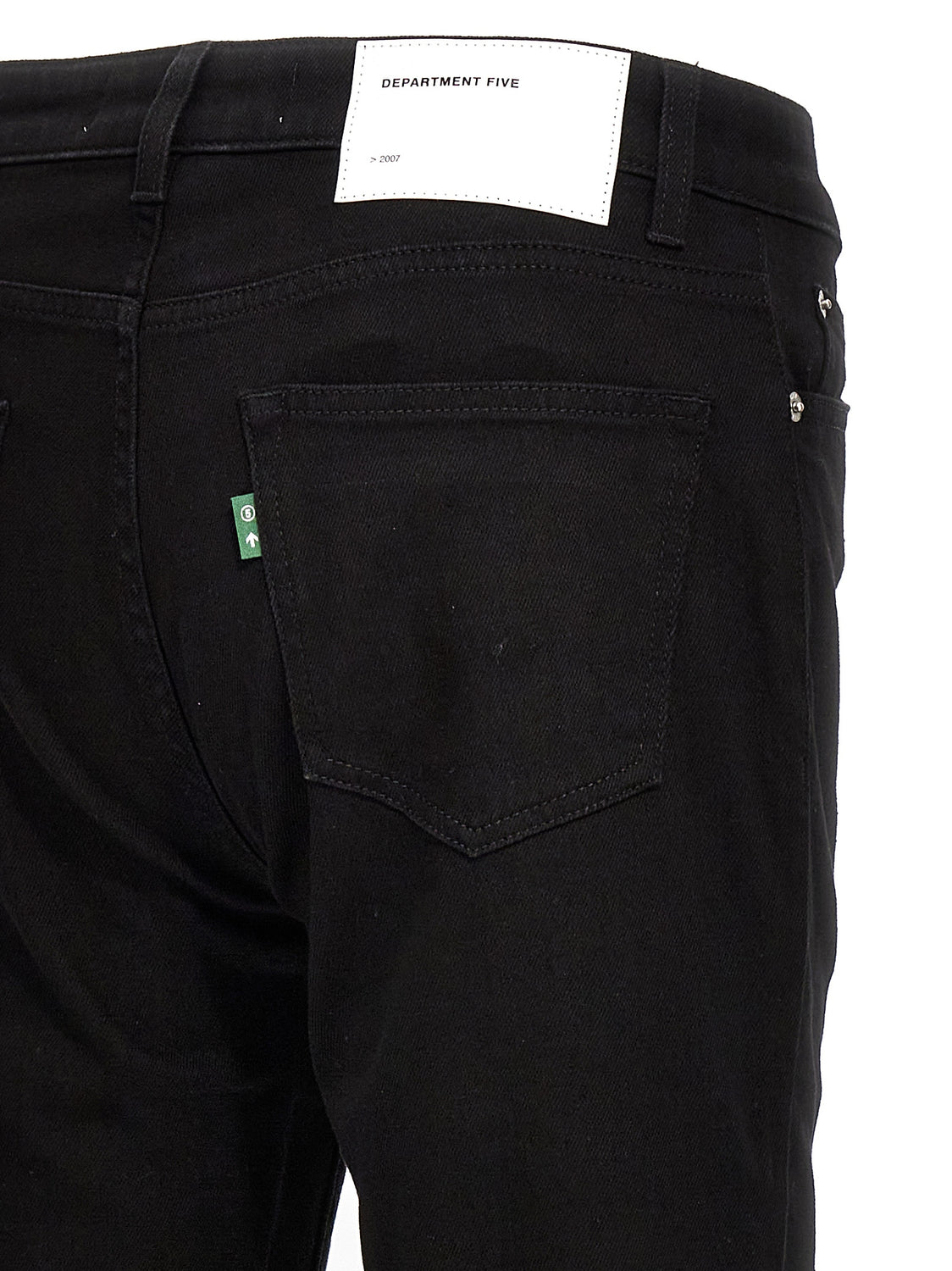 Black Cotton Skinny Jeans