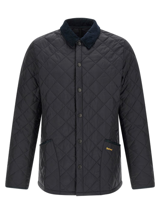 Blue Polyamide Full-Length Jacket