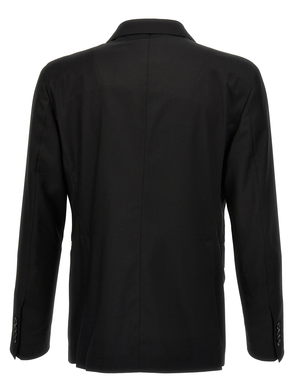 Black Virgin Wool Two-Piece Suit