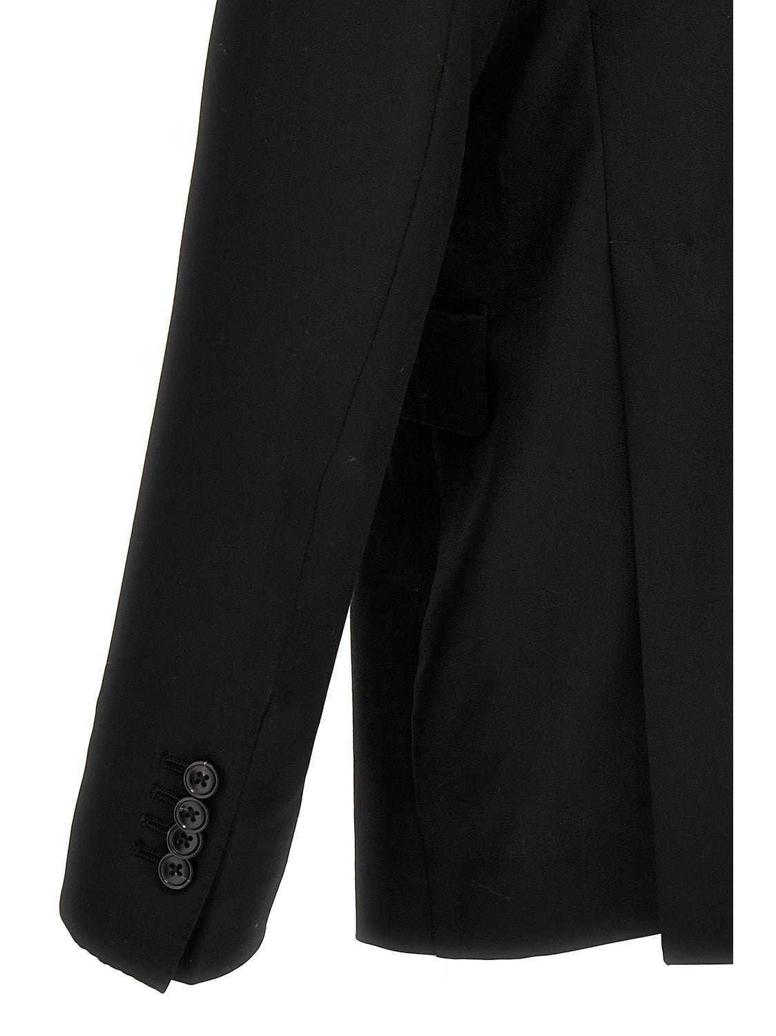 Black Virgin Wool Two-Piece Suit