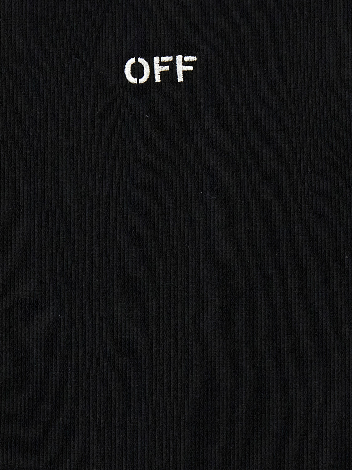 Black Cotton Sleeveles T-Shirt