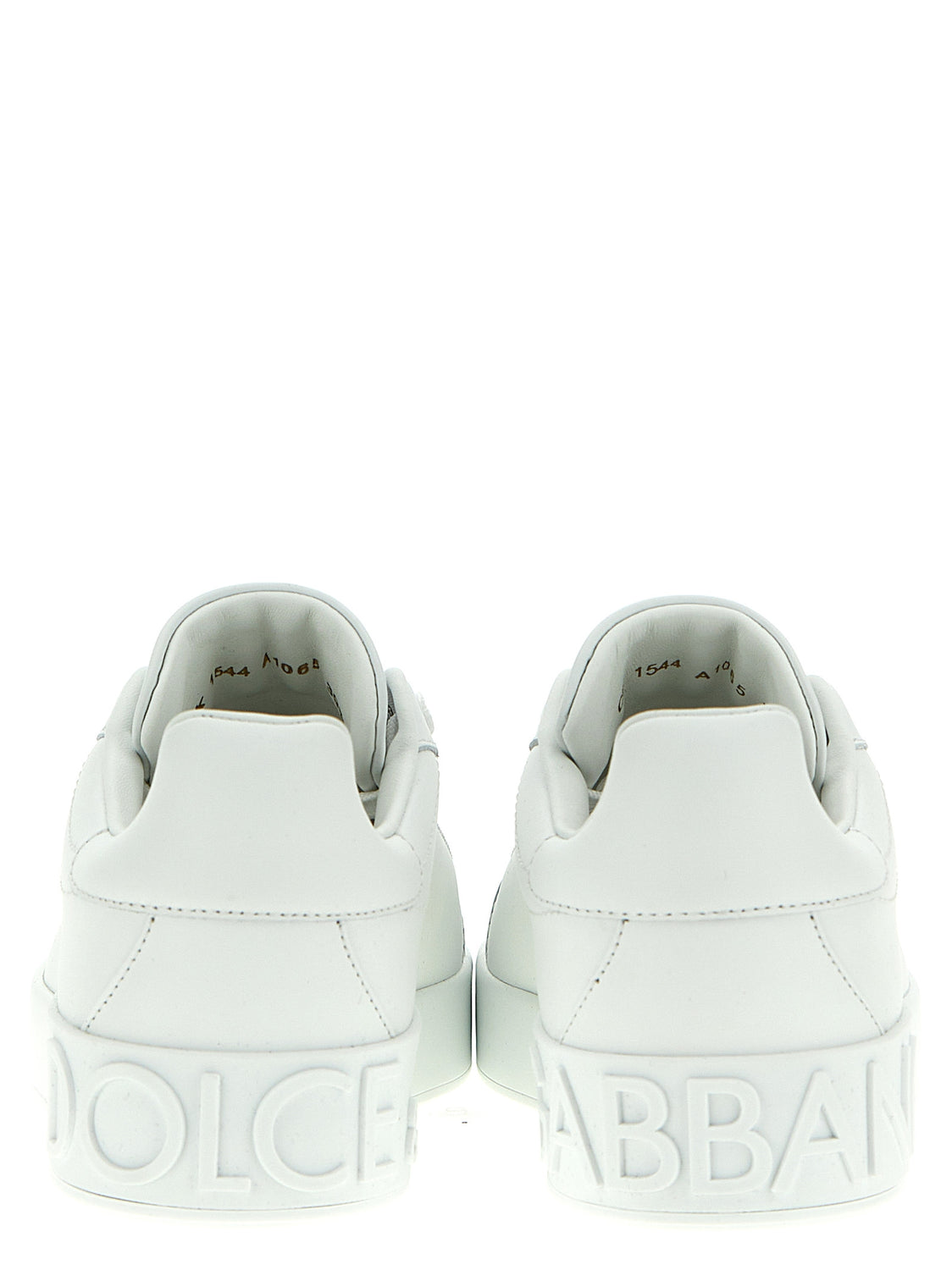 White Calfskin Low Top Sneakers