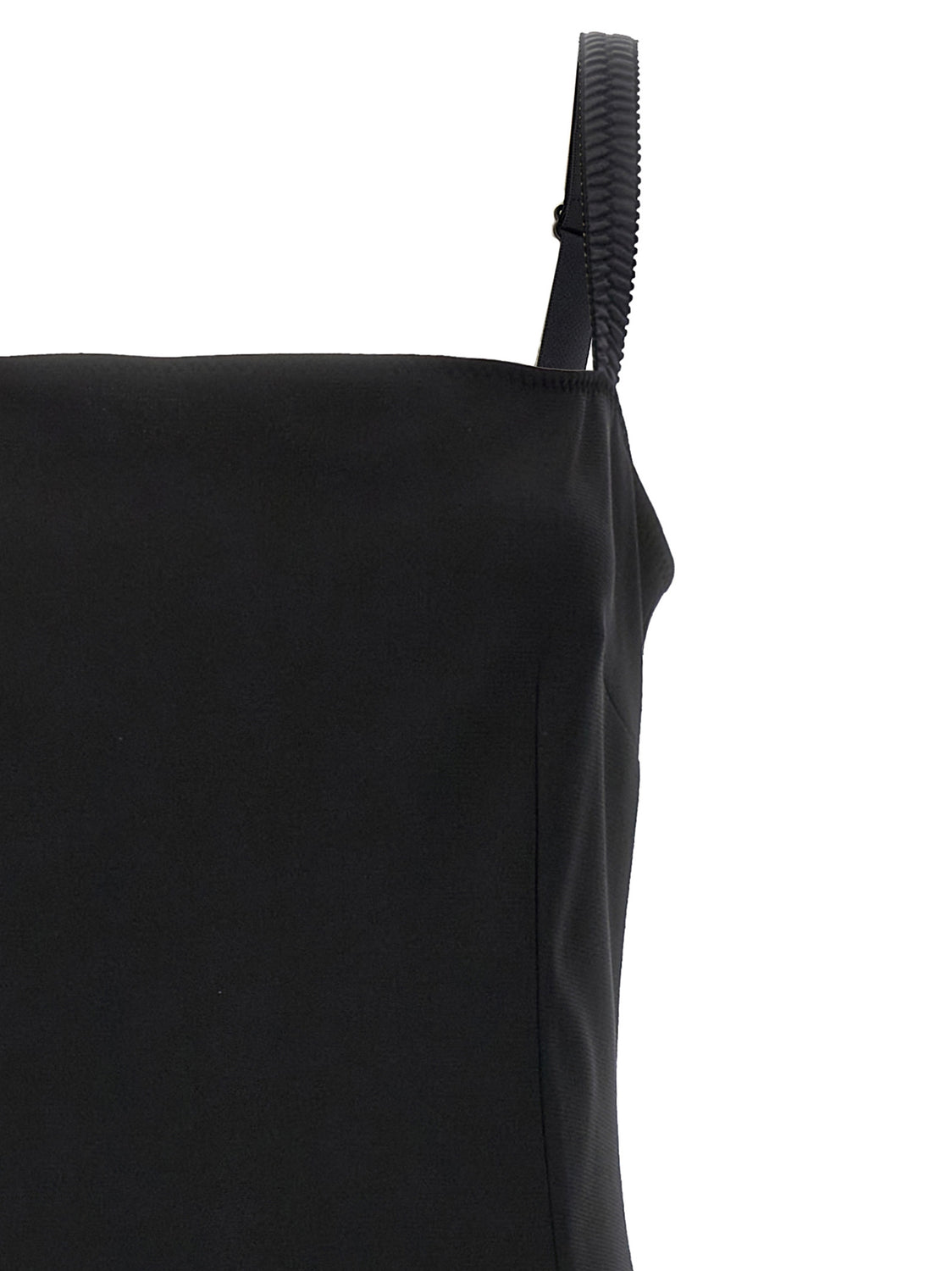 Black Viscose Midi Dress