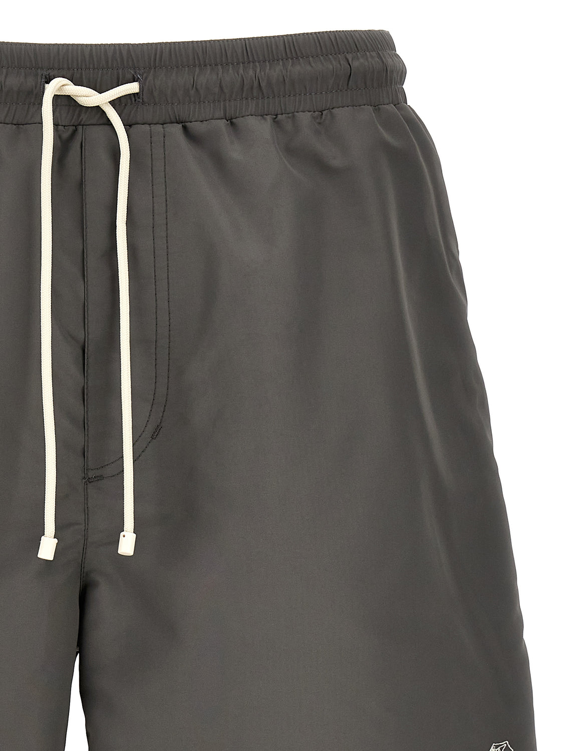 Gray Polyester Shorts