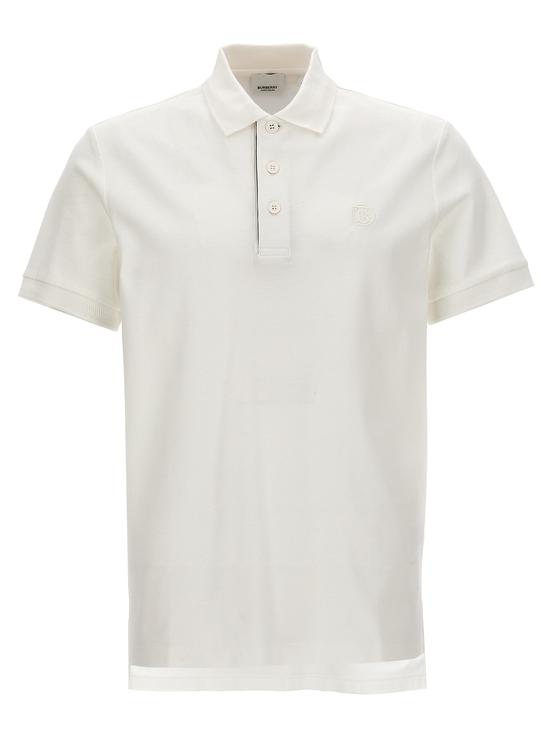 White Cotton Polo Shirt