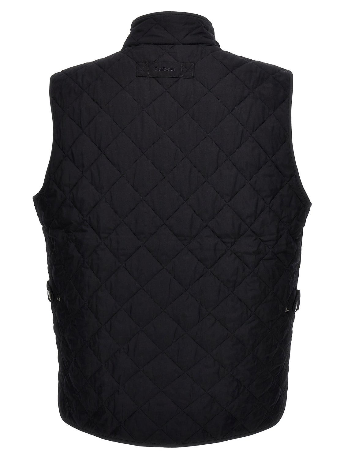 Blue Polyester Sleeveless Jacket
