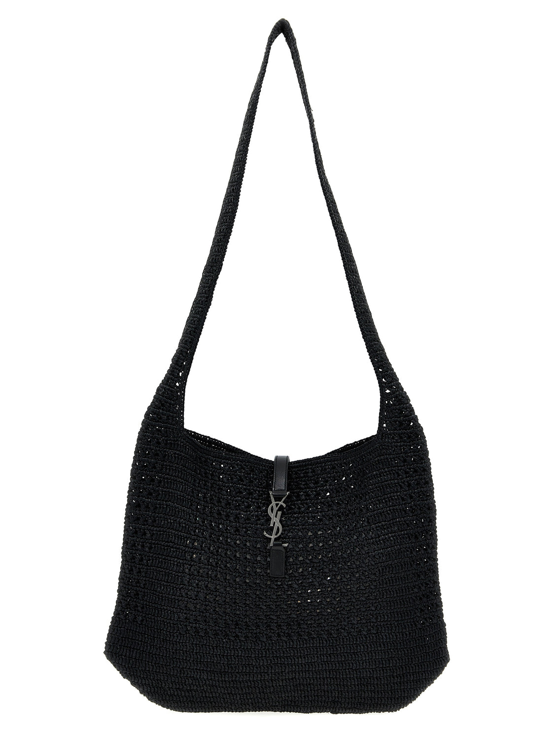 Black Raffia Tote Bag