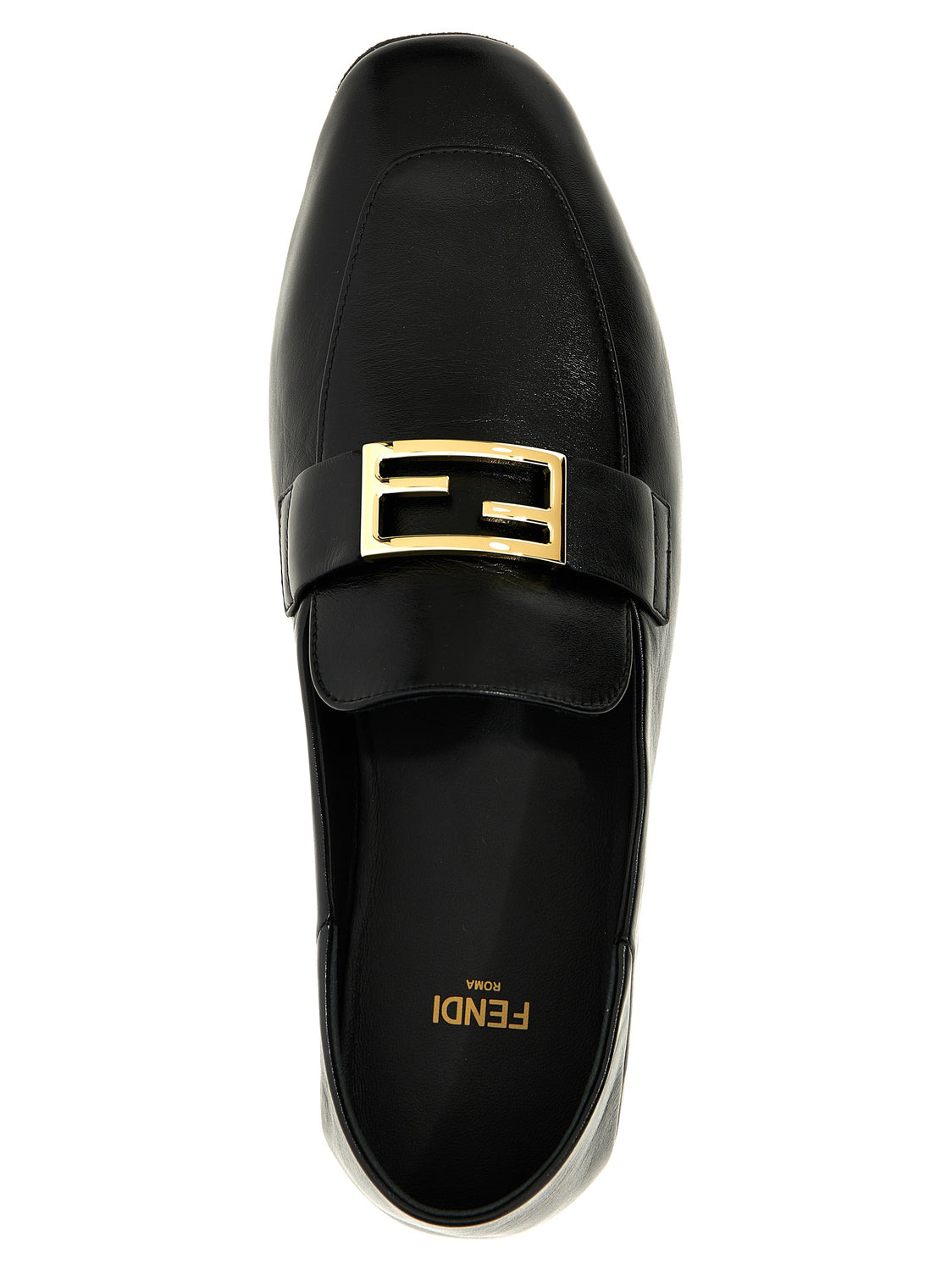 Black Lamb Leather Slip-On Loafers