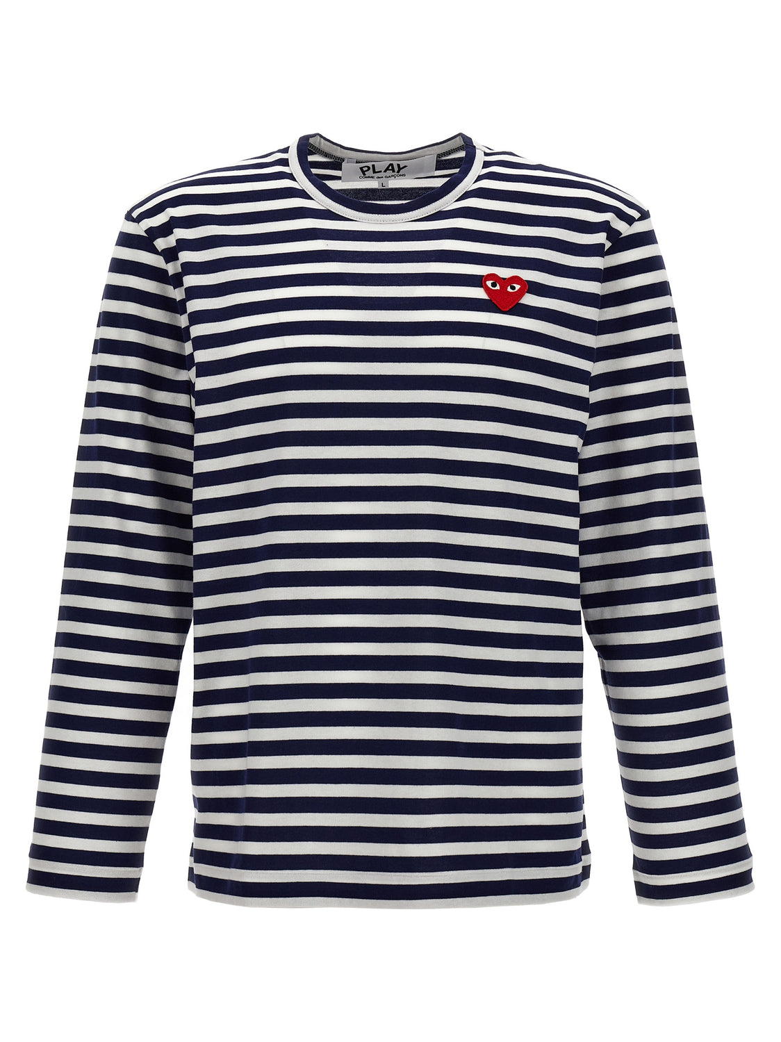Blue Cotton Long Sleeve T-Shirt