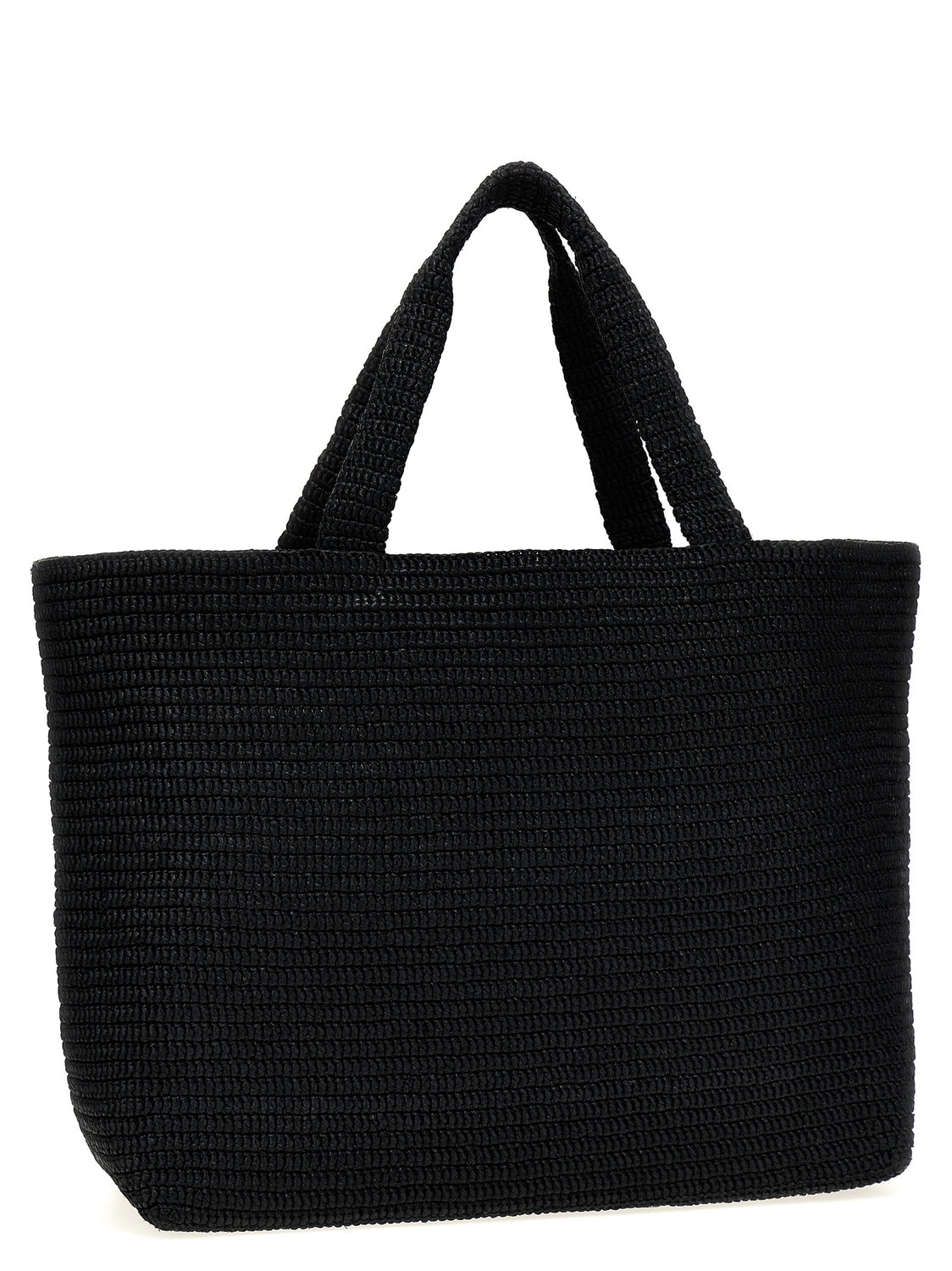 Black Viscose Tote Bag
