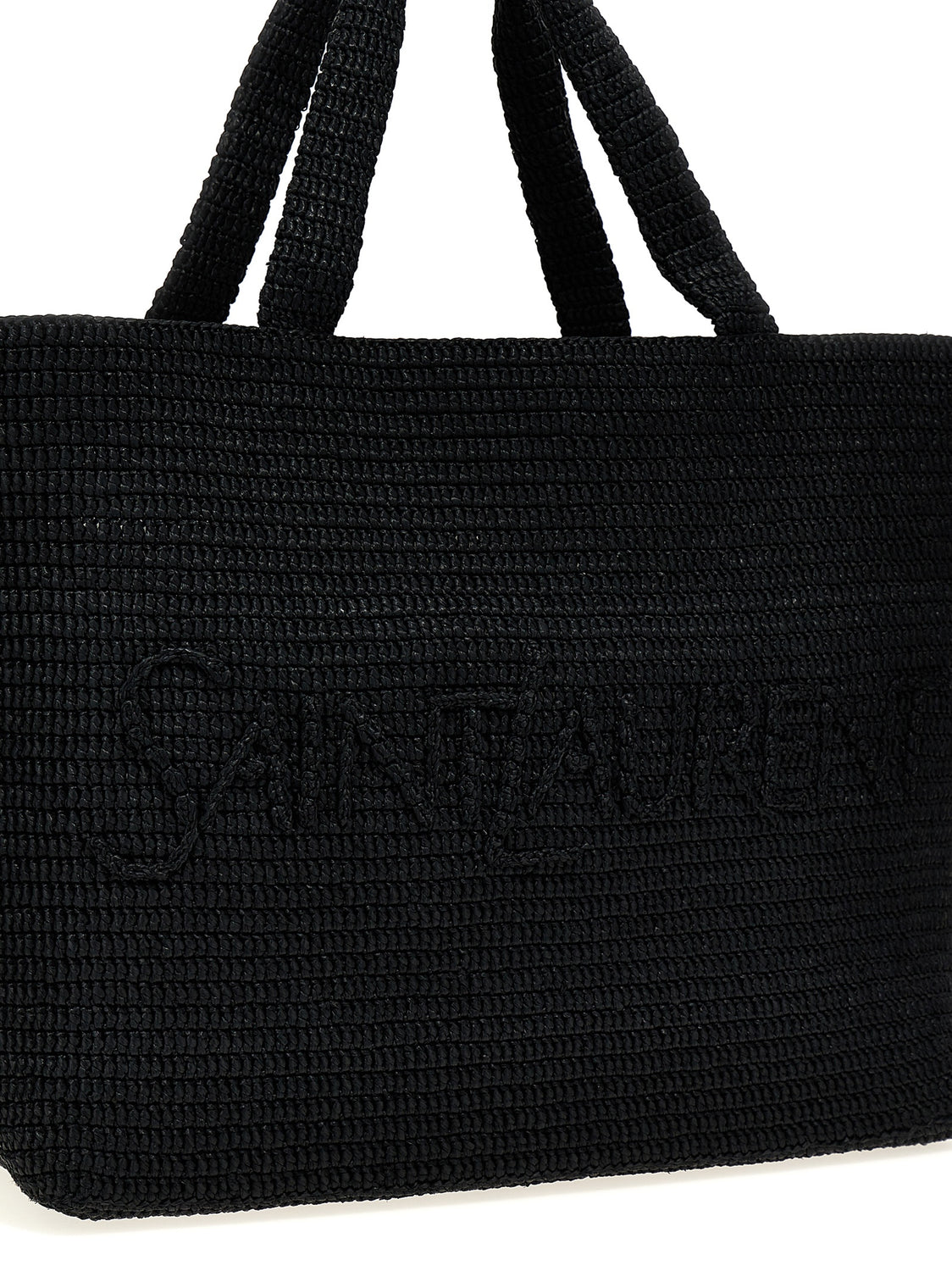 Black Viscose Tote Bag