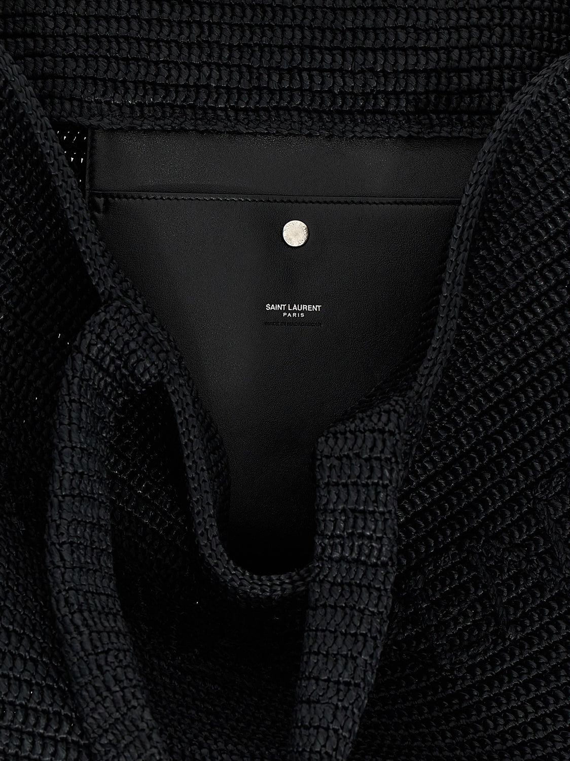 Black Viscose Tote Bag