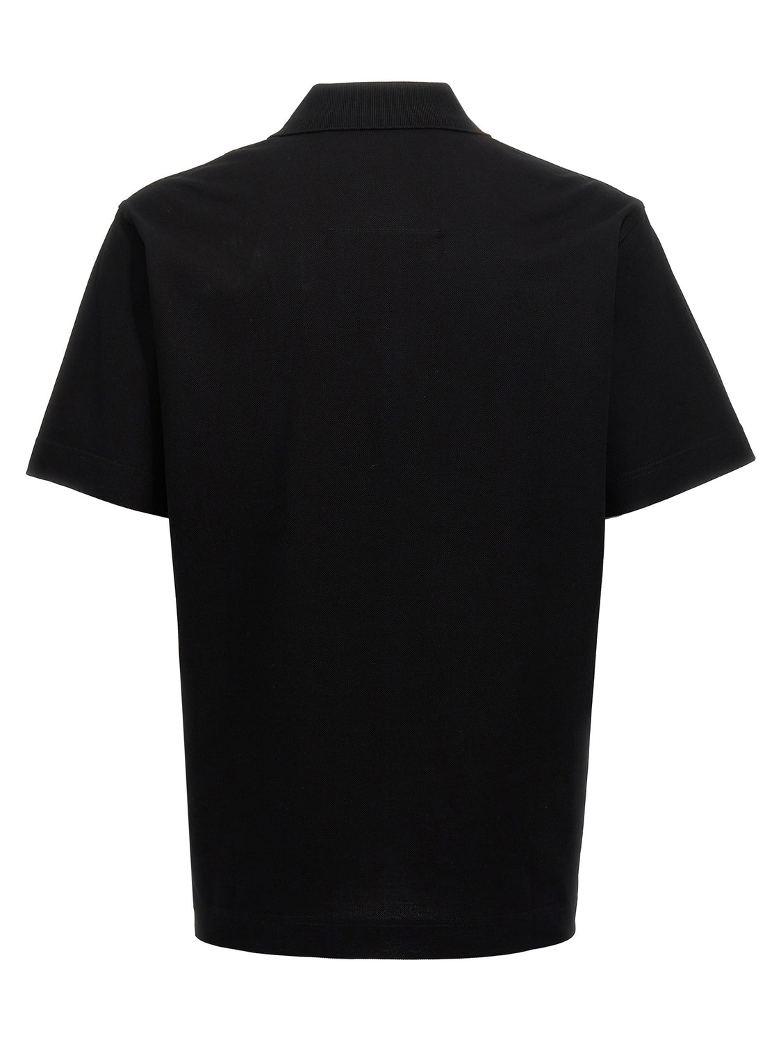 Black Cotton Polo Shirt