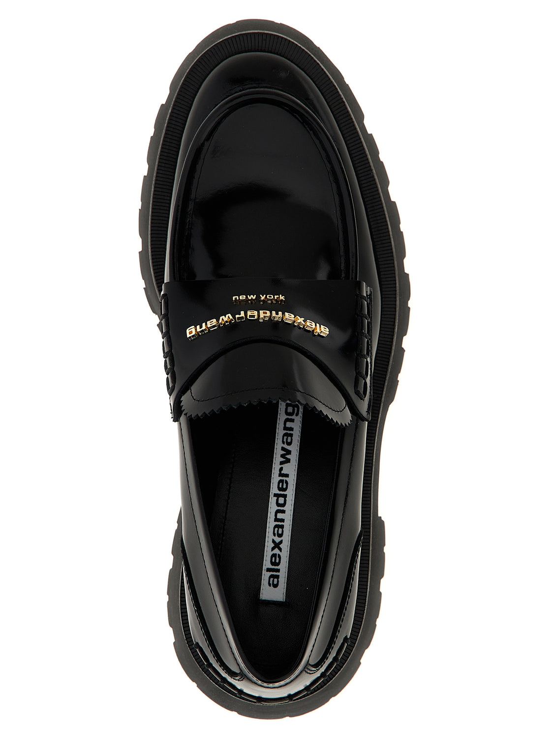 Black Cowhide Slip-On Loafers