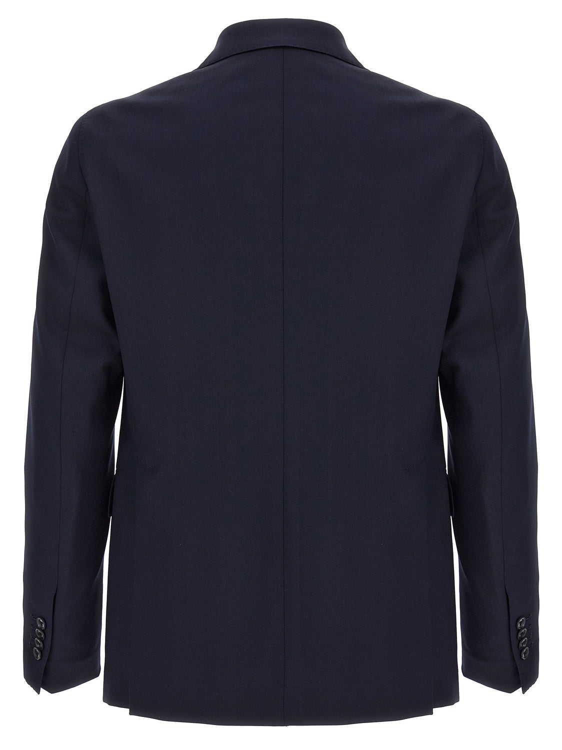 Blue Virgin Wool Two-Piece Suit