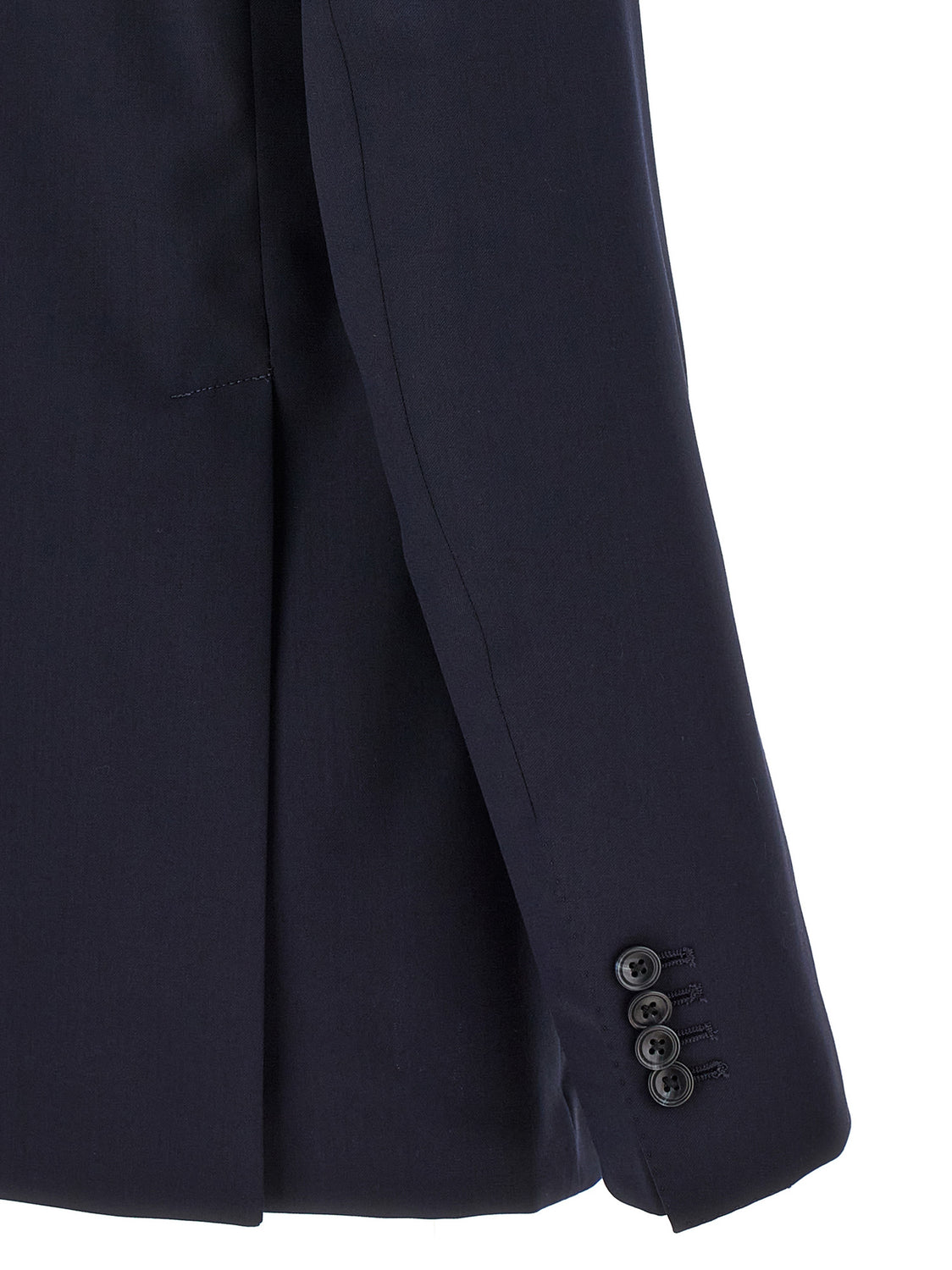 Blue Virgin Wool Two-Piece Suit