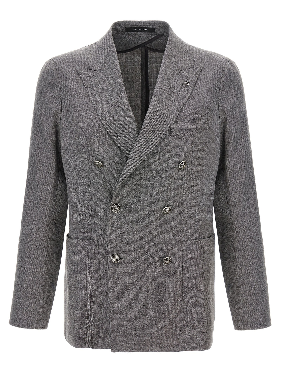 Gray Virgin Wool Blazer