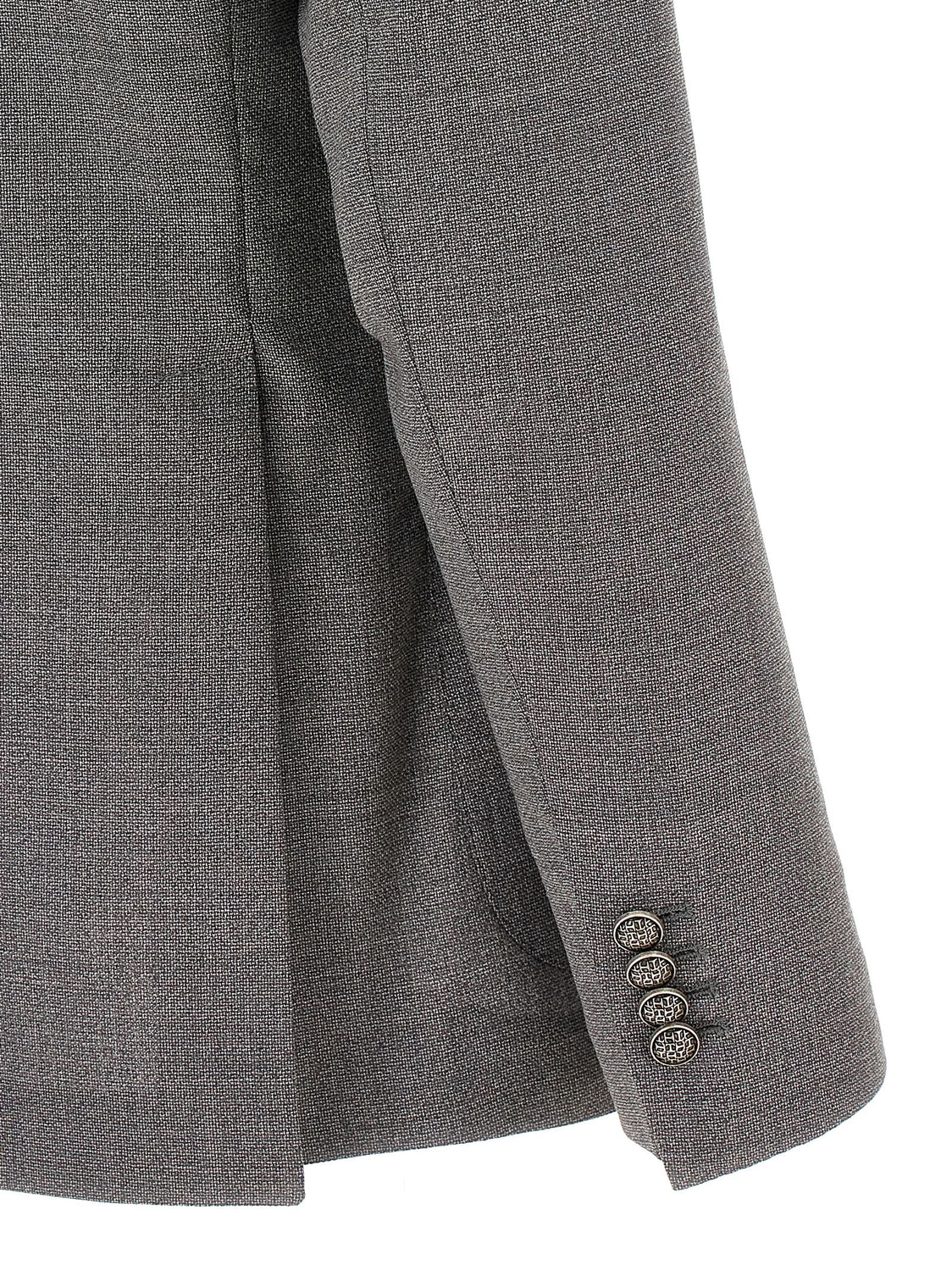 Gray Virgin Wool Blazer