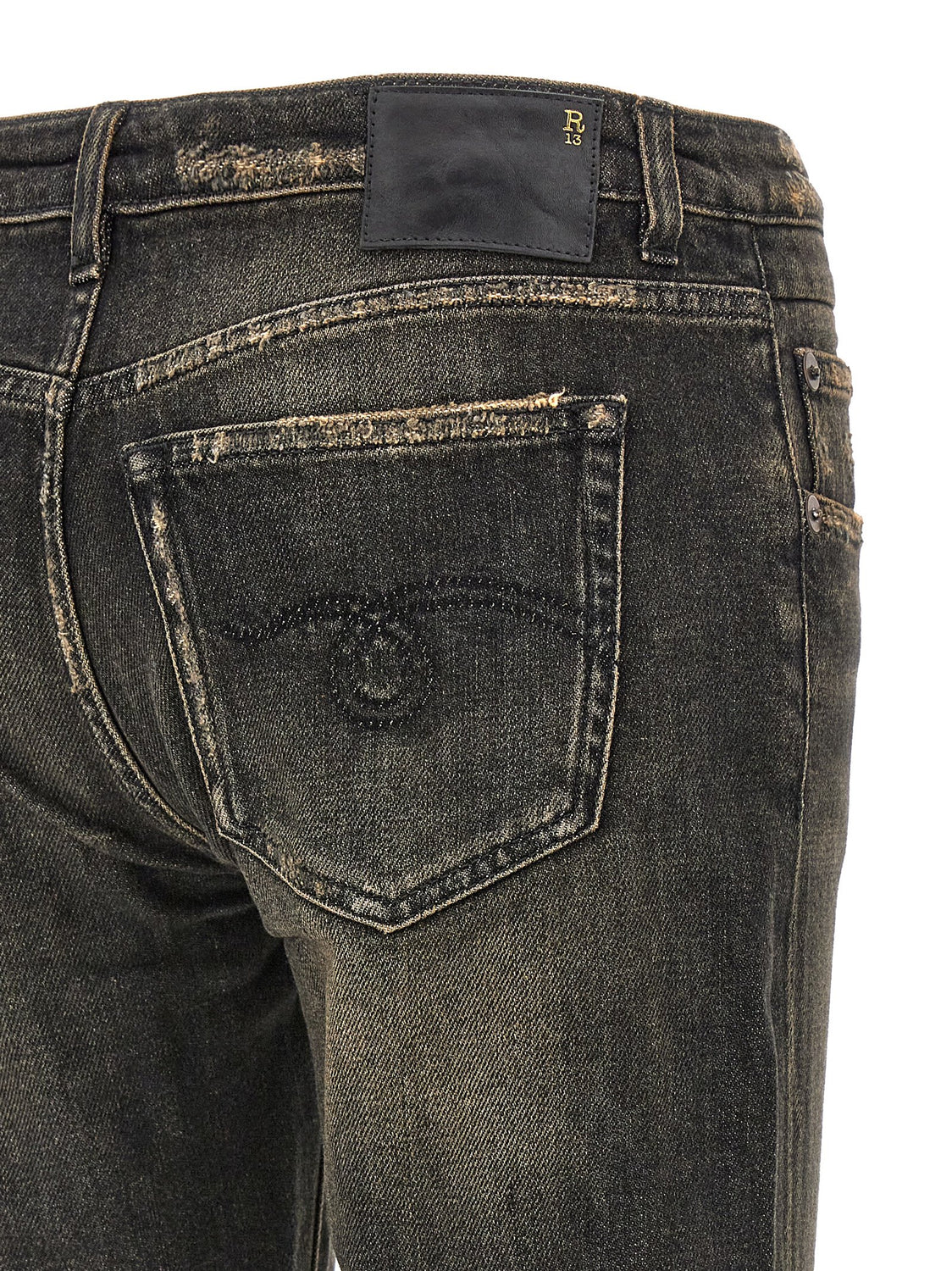 Black Cotton Boyfriend Jeans