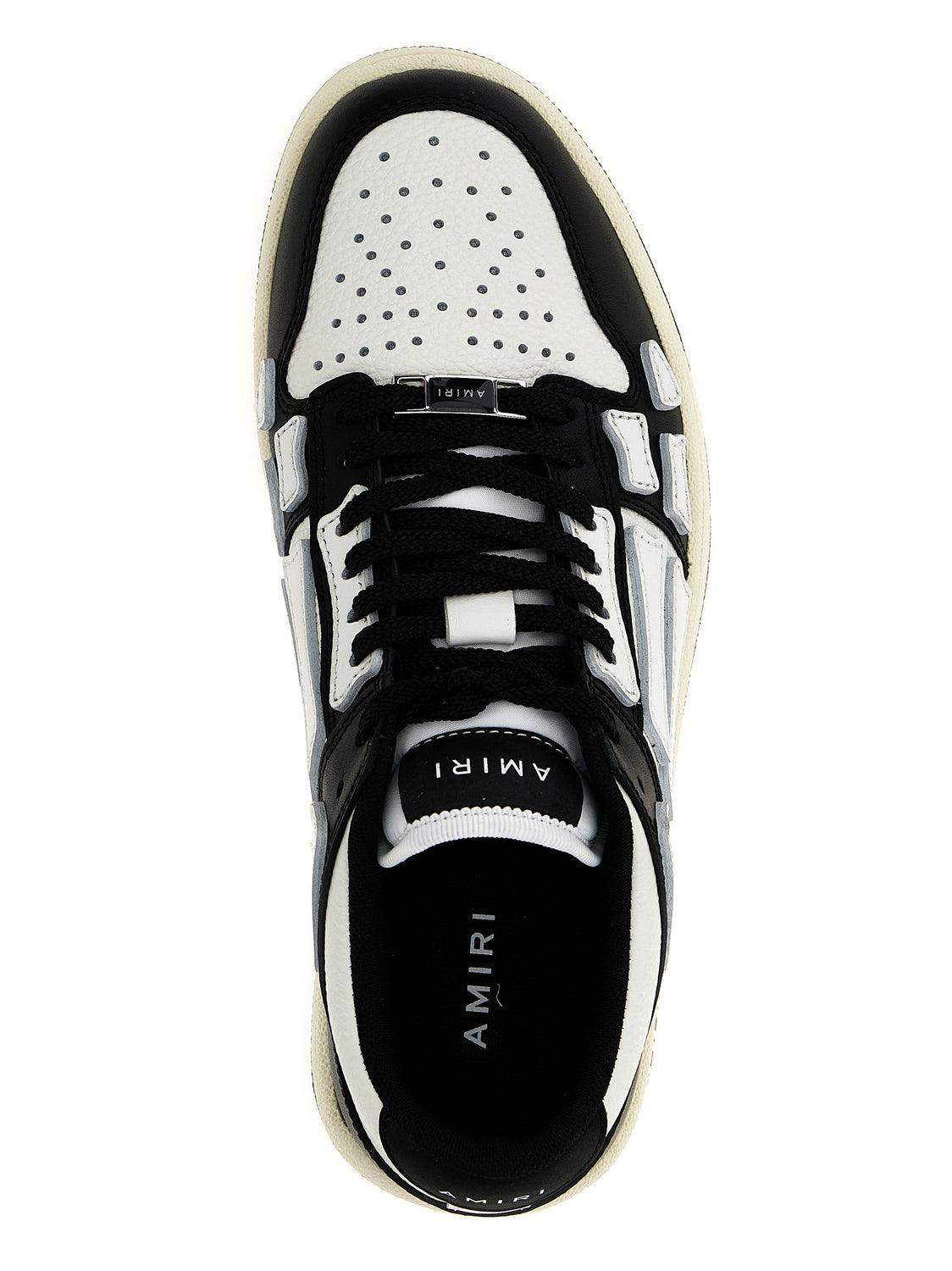 Bicolor Leather Low Top Sneakers