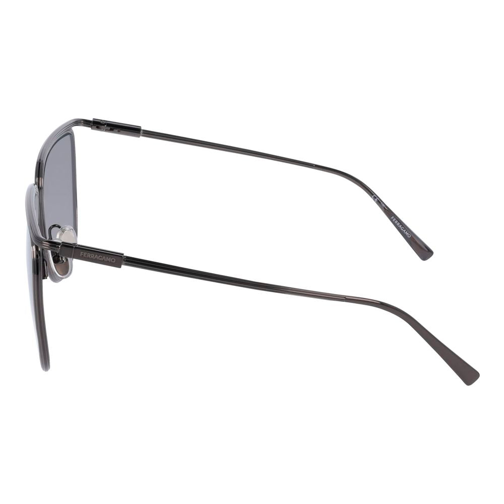 Gray Metal Sunglasses